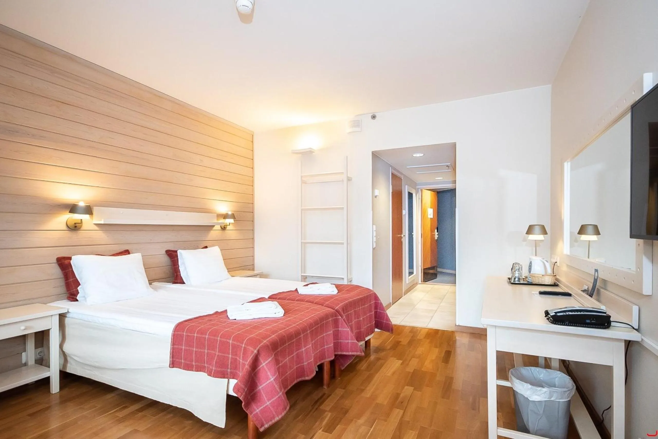 Bed in Hotel K5 Levi and K5 Villas