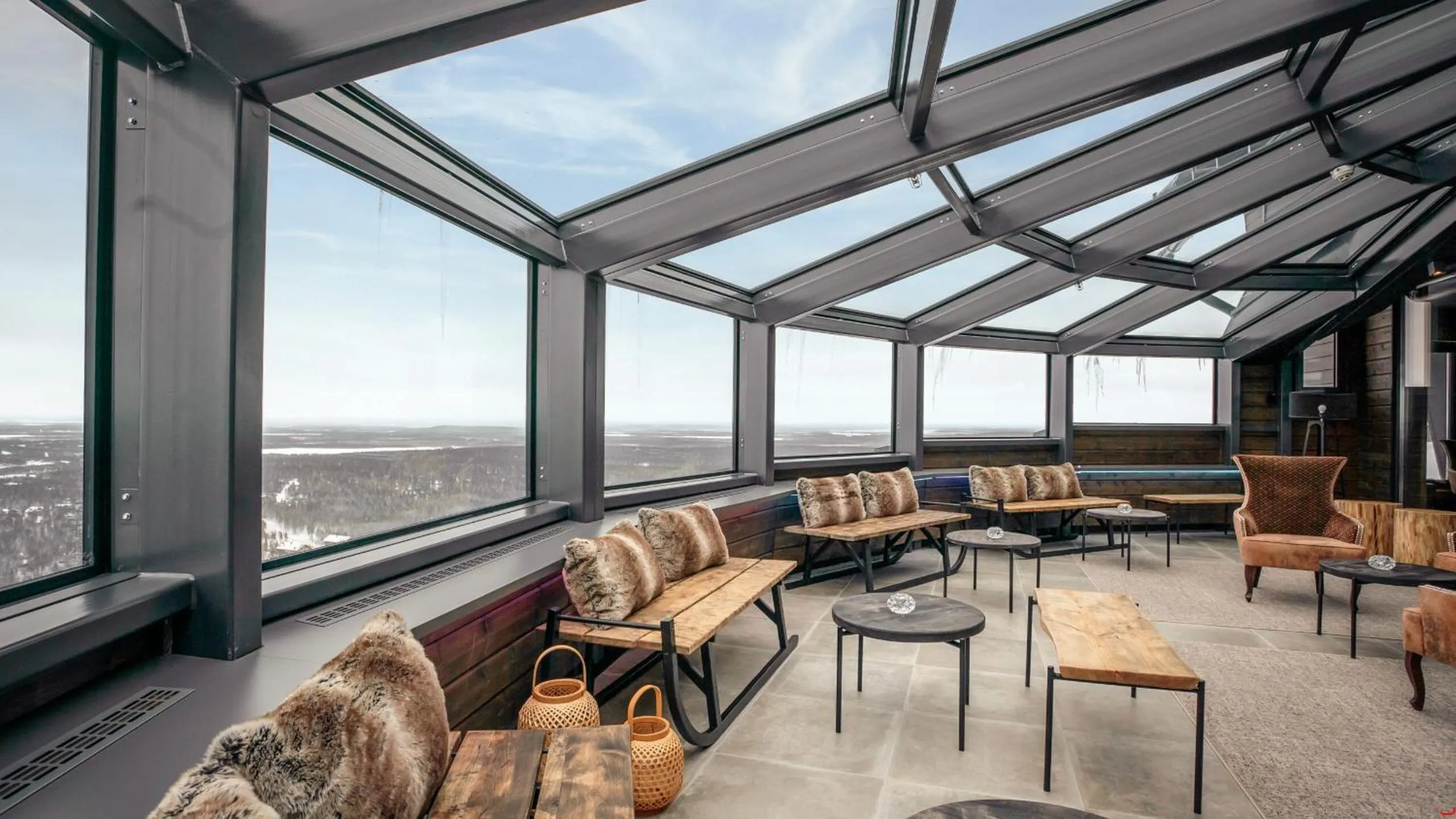 Lounge or bar in Hotel Levi Panorama