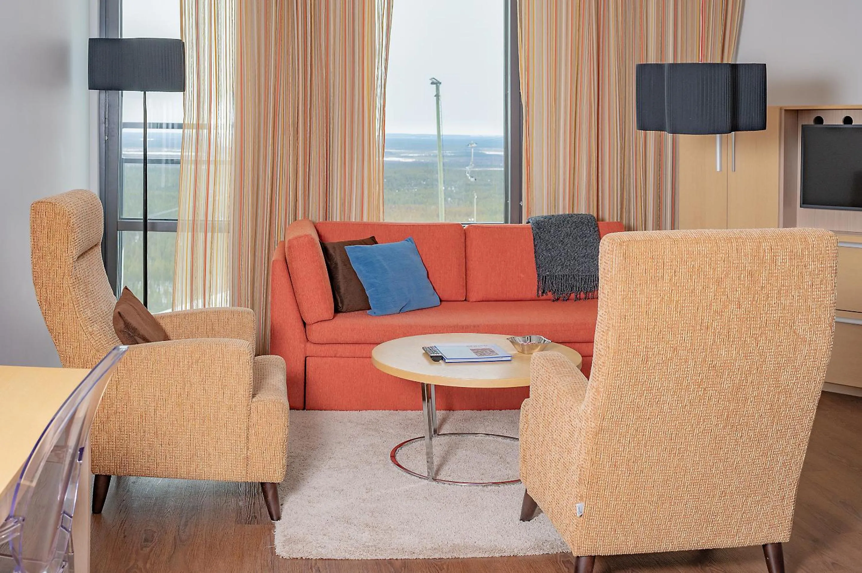 Living room in Hotel Levi Panorama