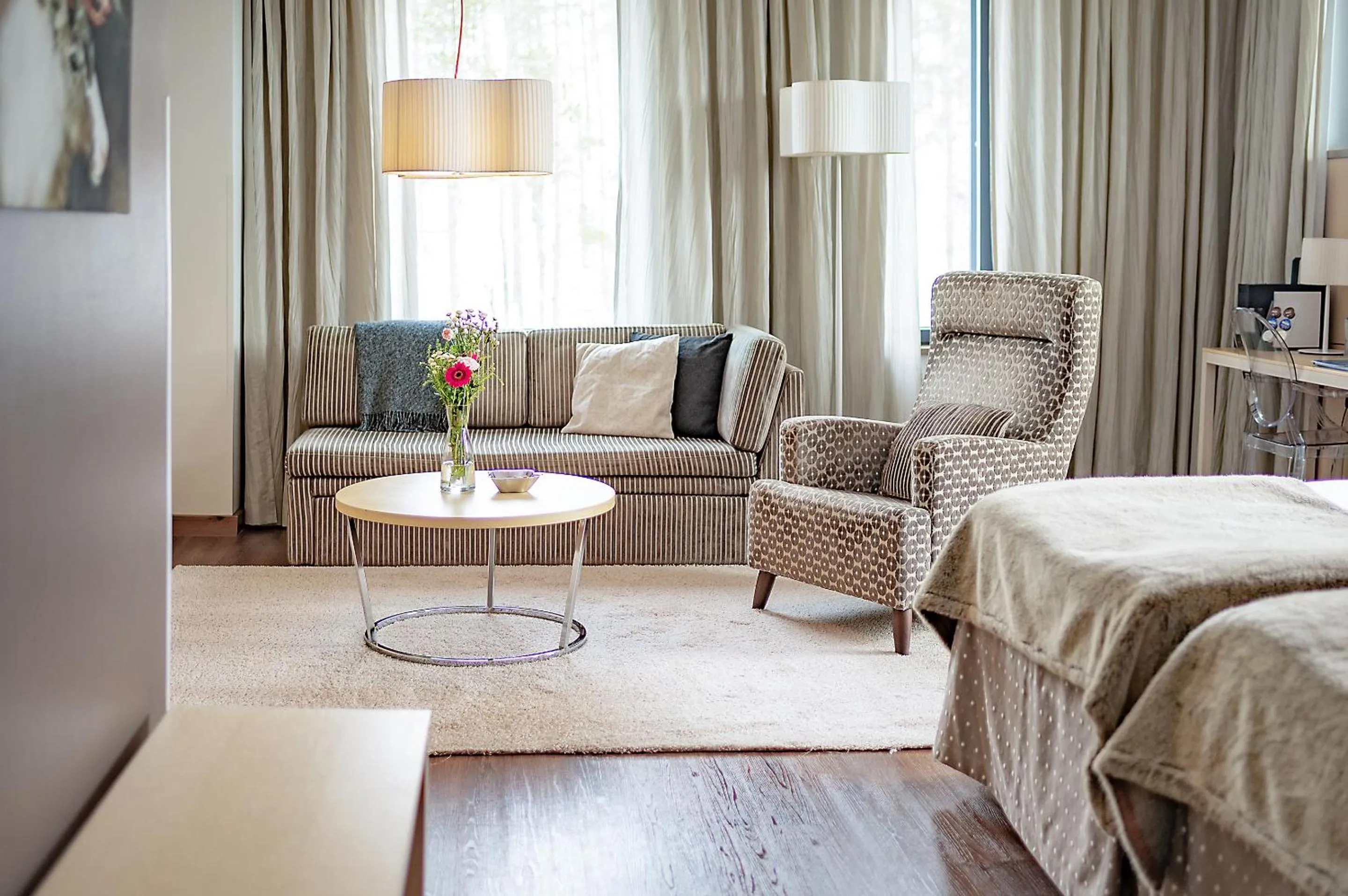 Living room, Bed in Hotel Levi Panorama