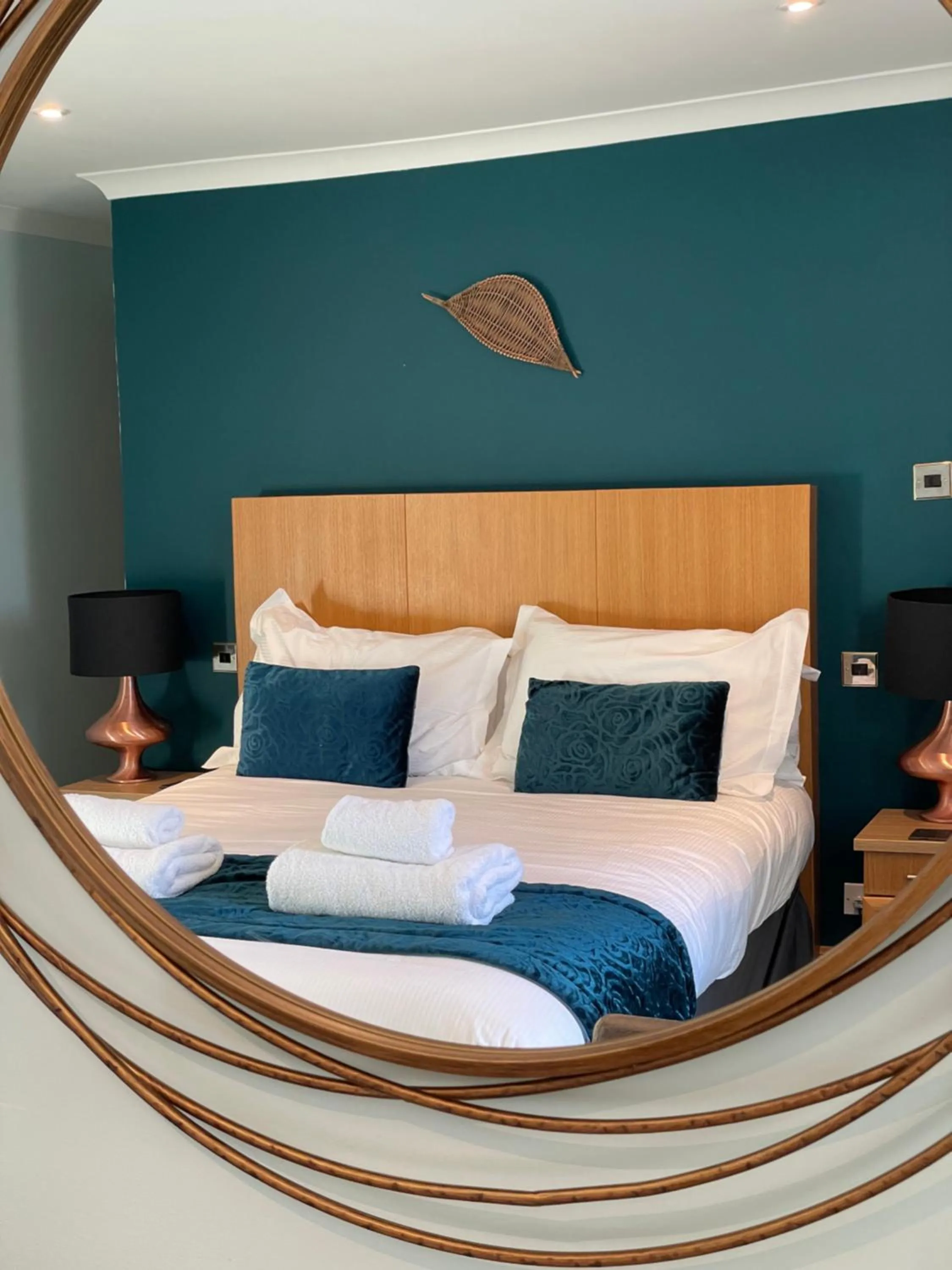 Bed in The Ship Inn - Winner Best Hotel Experience 2024 Visit Scotland