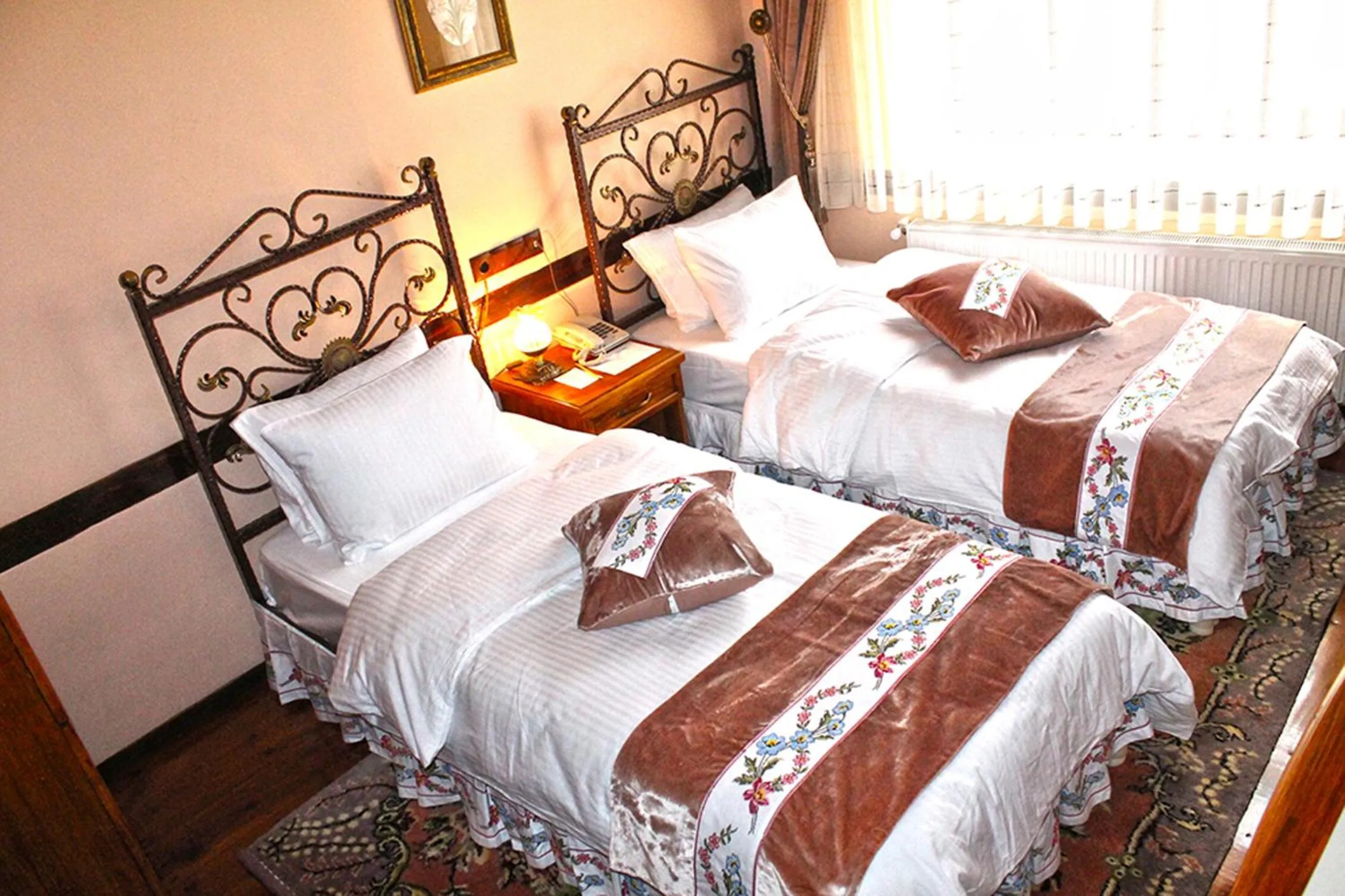 Decorative detail, Bed in Aksehir Butik Hotel