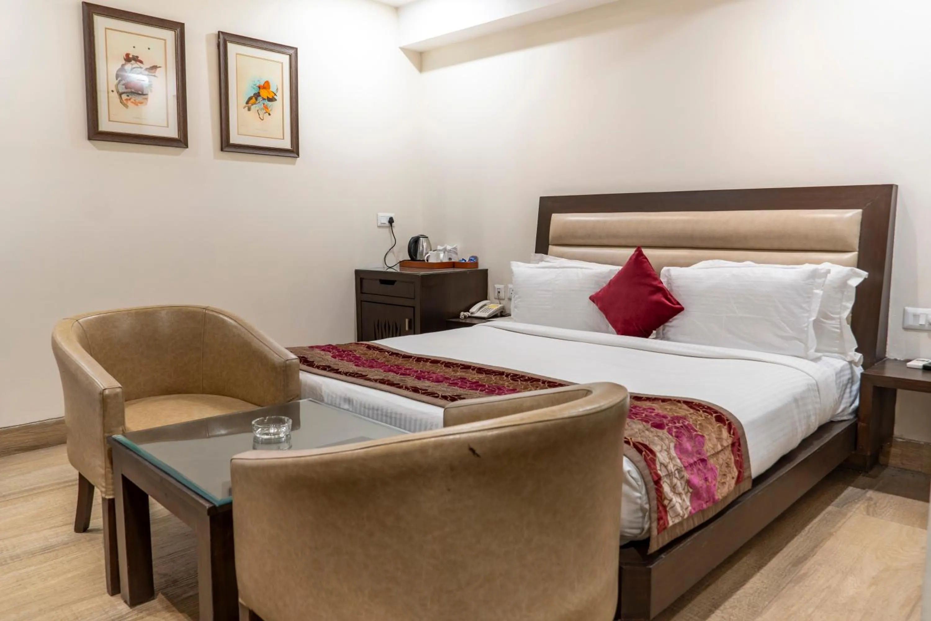 Bed in Hotel Central Palace