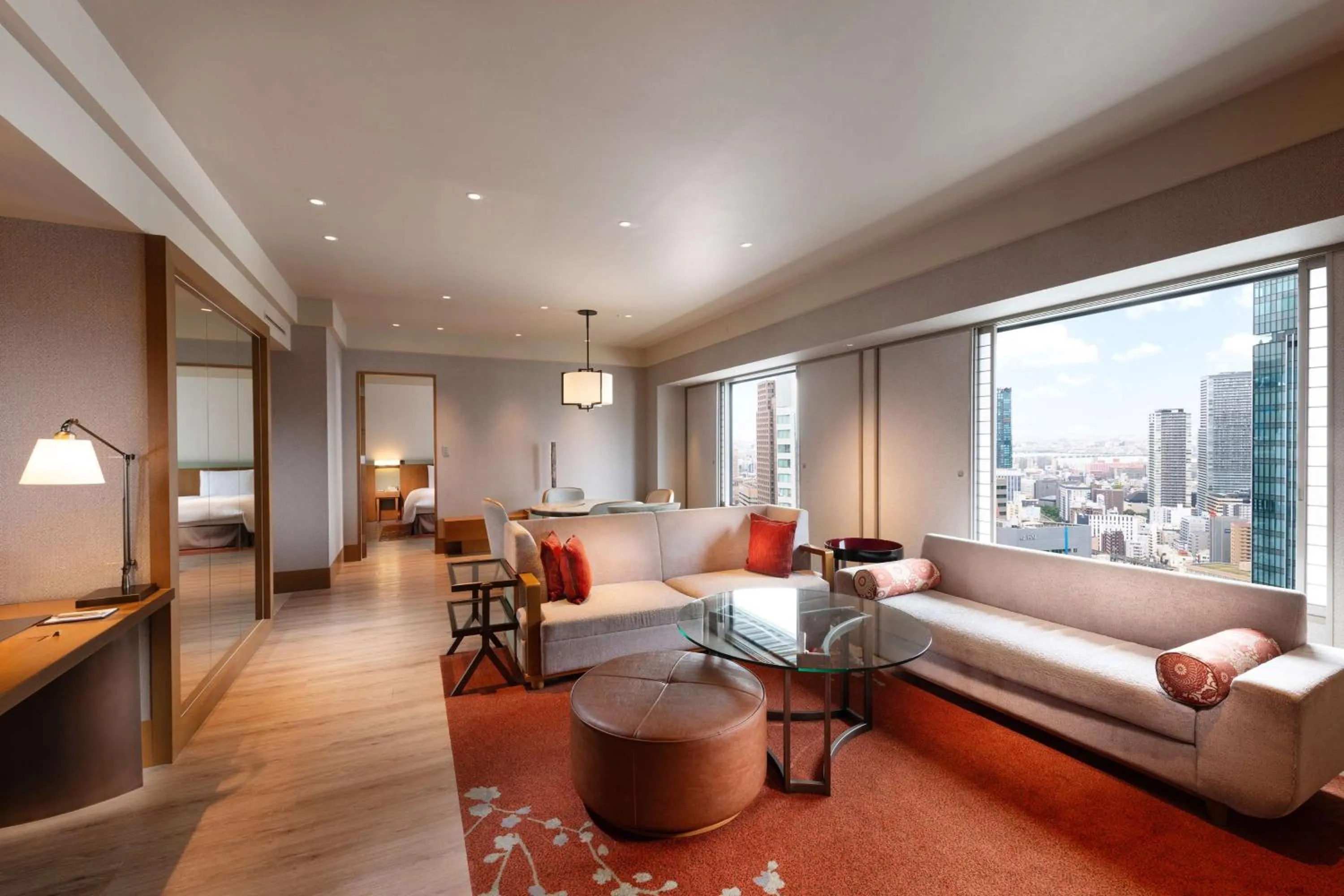 Living room in Hilton Osaka Hotel