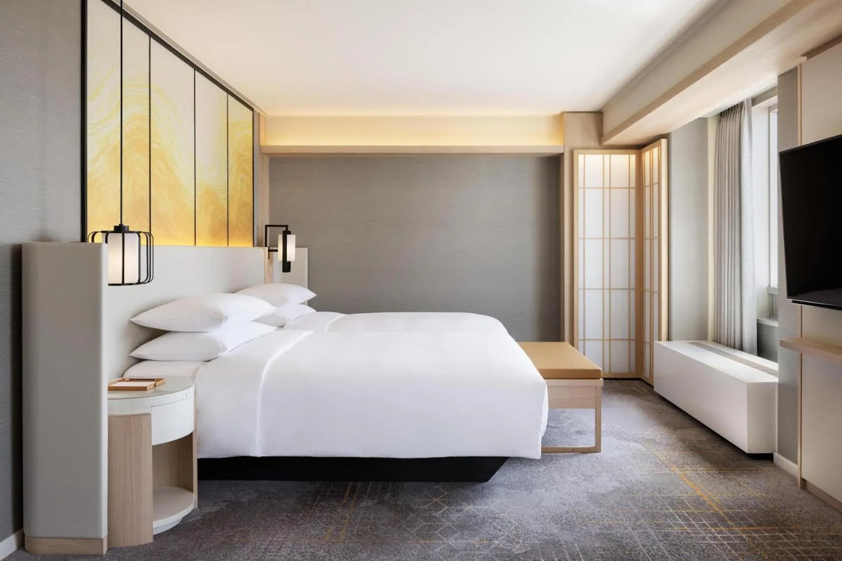 Bed in Sheraton Miyako Hotel Osaka