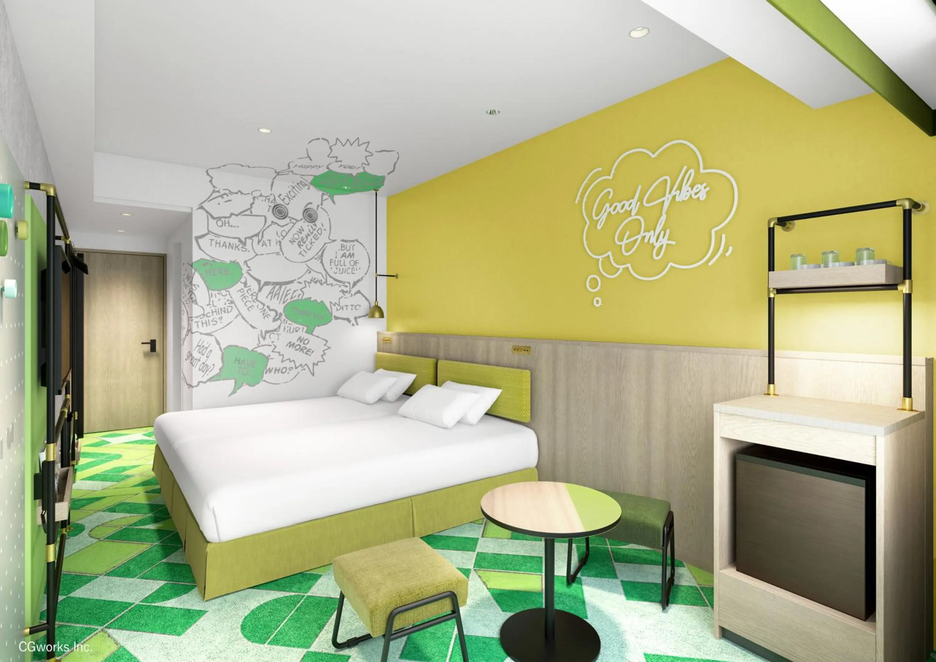 Bed in Hotel Kintetsu Universal City