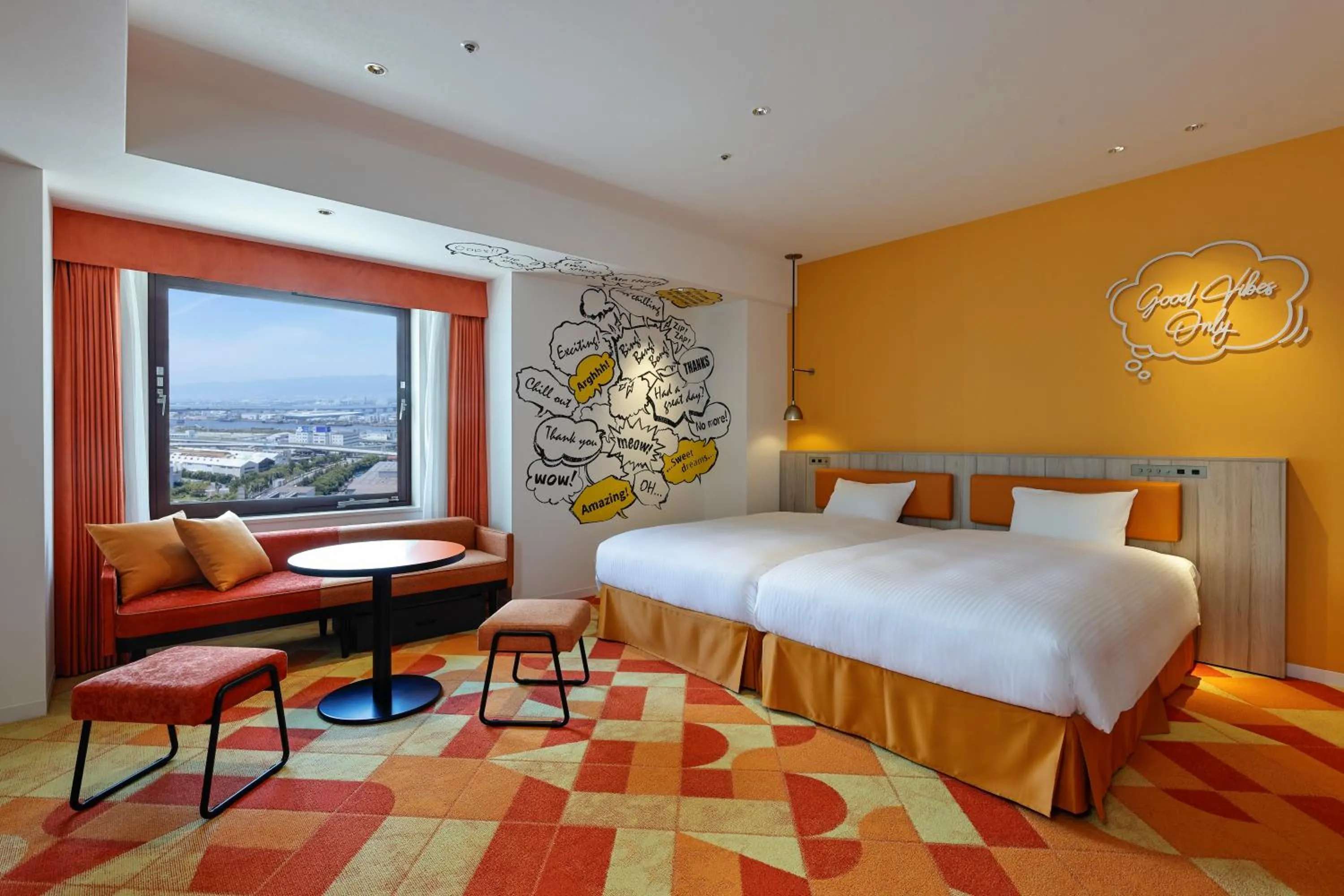 Bed in Hotel Kintetsu Universal City