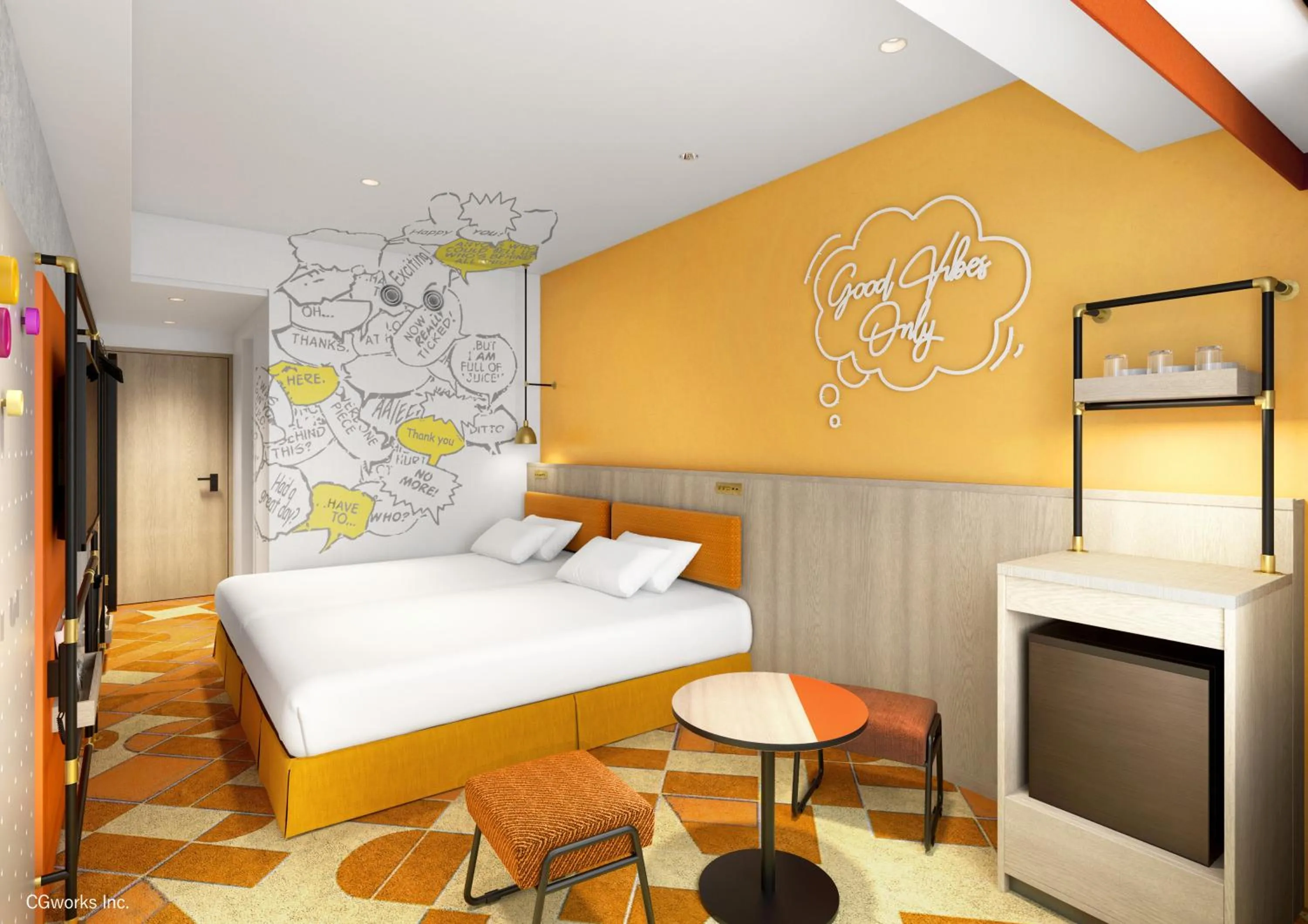 Bed in Hotel Kintetsu Universal City