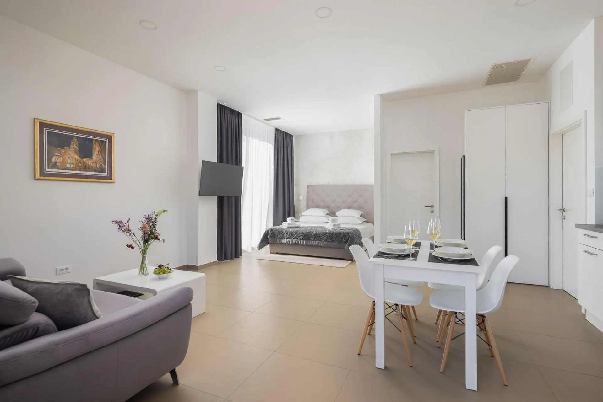 Bed in Marina Baotić Apartments