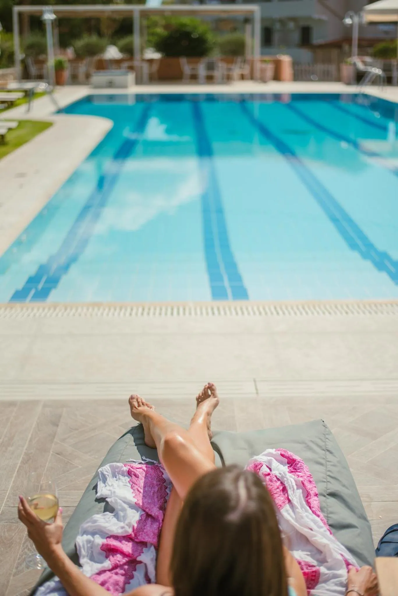 Swimming pool in Dominoes Corfu