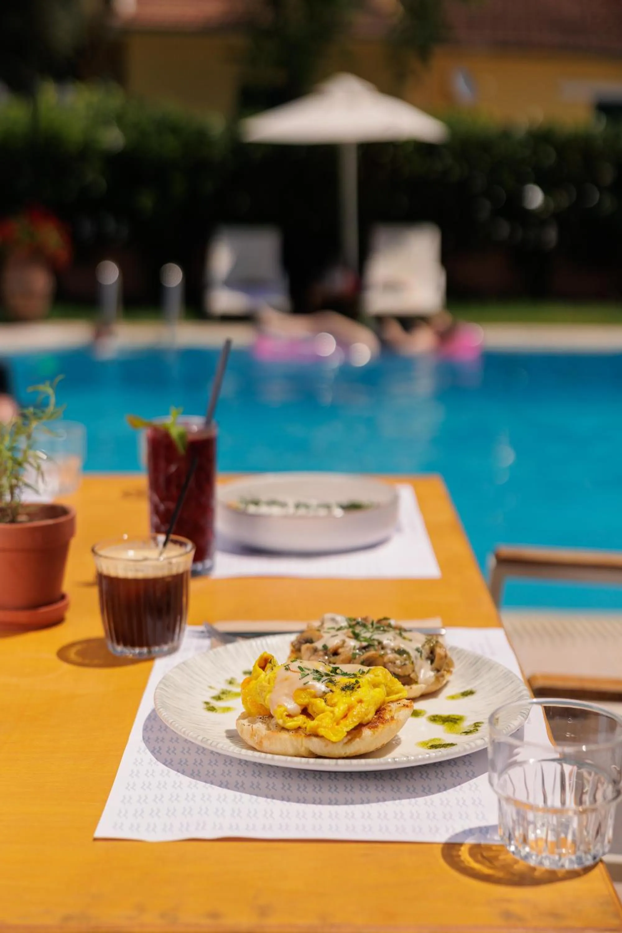 Pool view in Dominoes Corfu