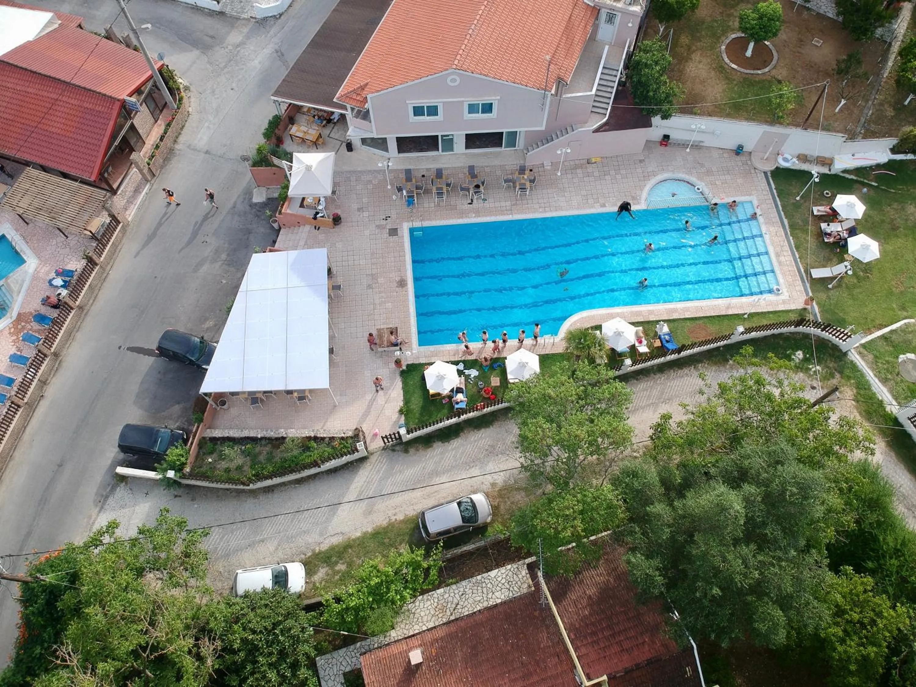 Bird's eye view in Dominoes Corfu