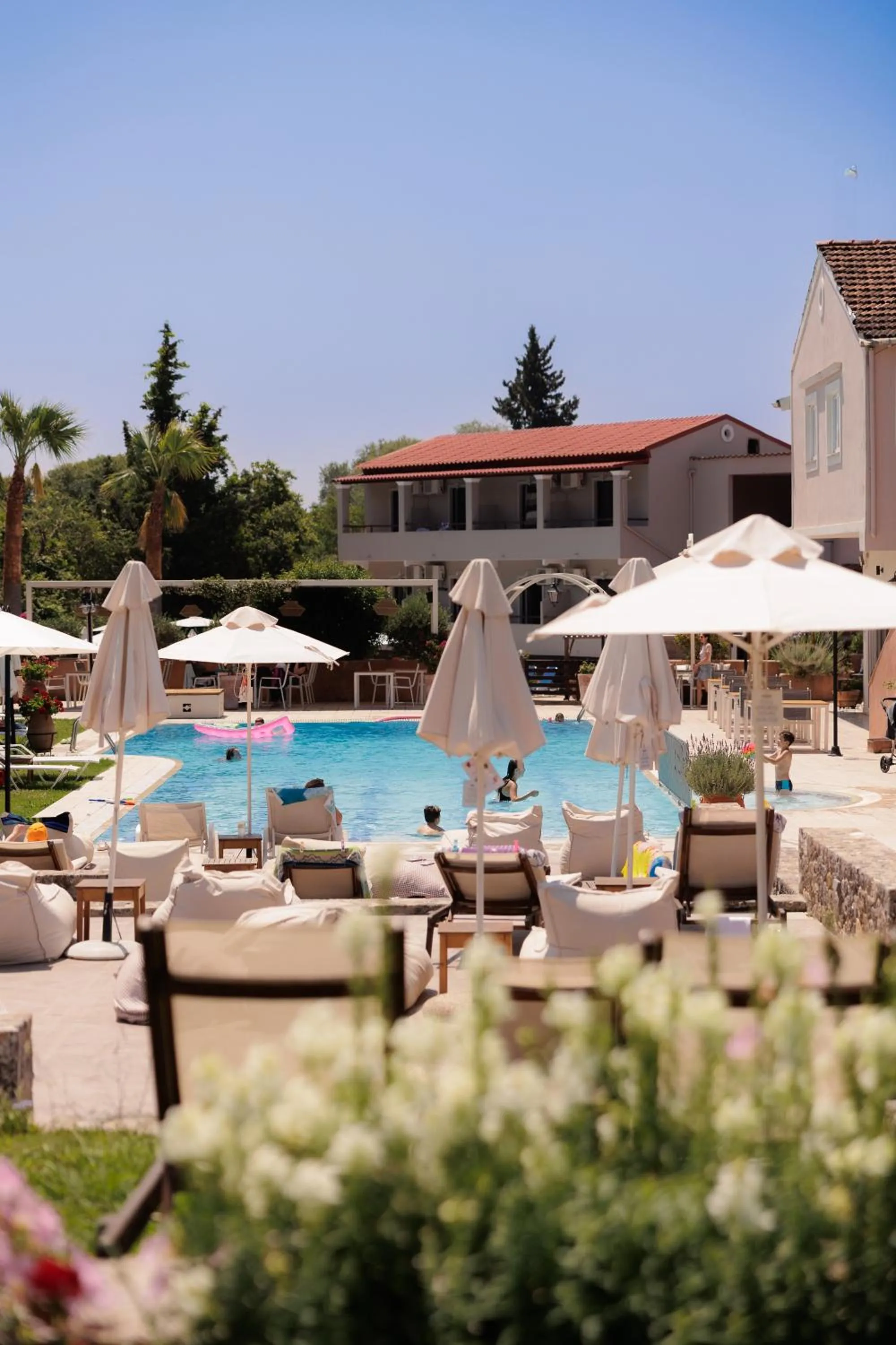 Swimming pool in Dominoes Corfu