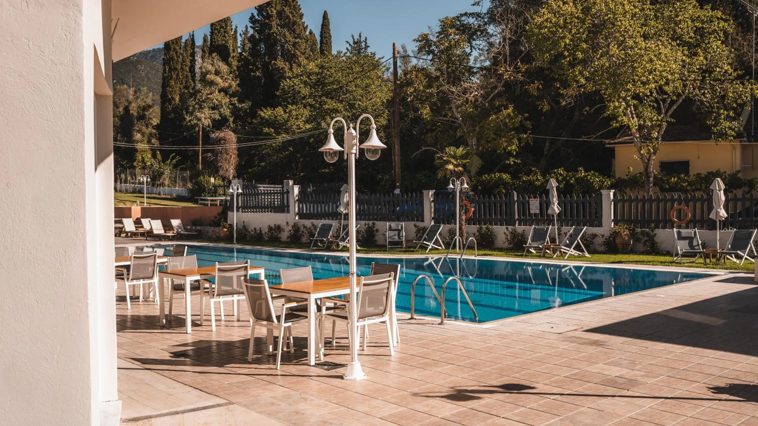 Swimming pool in Dominoes Corfu