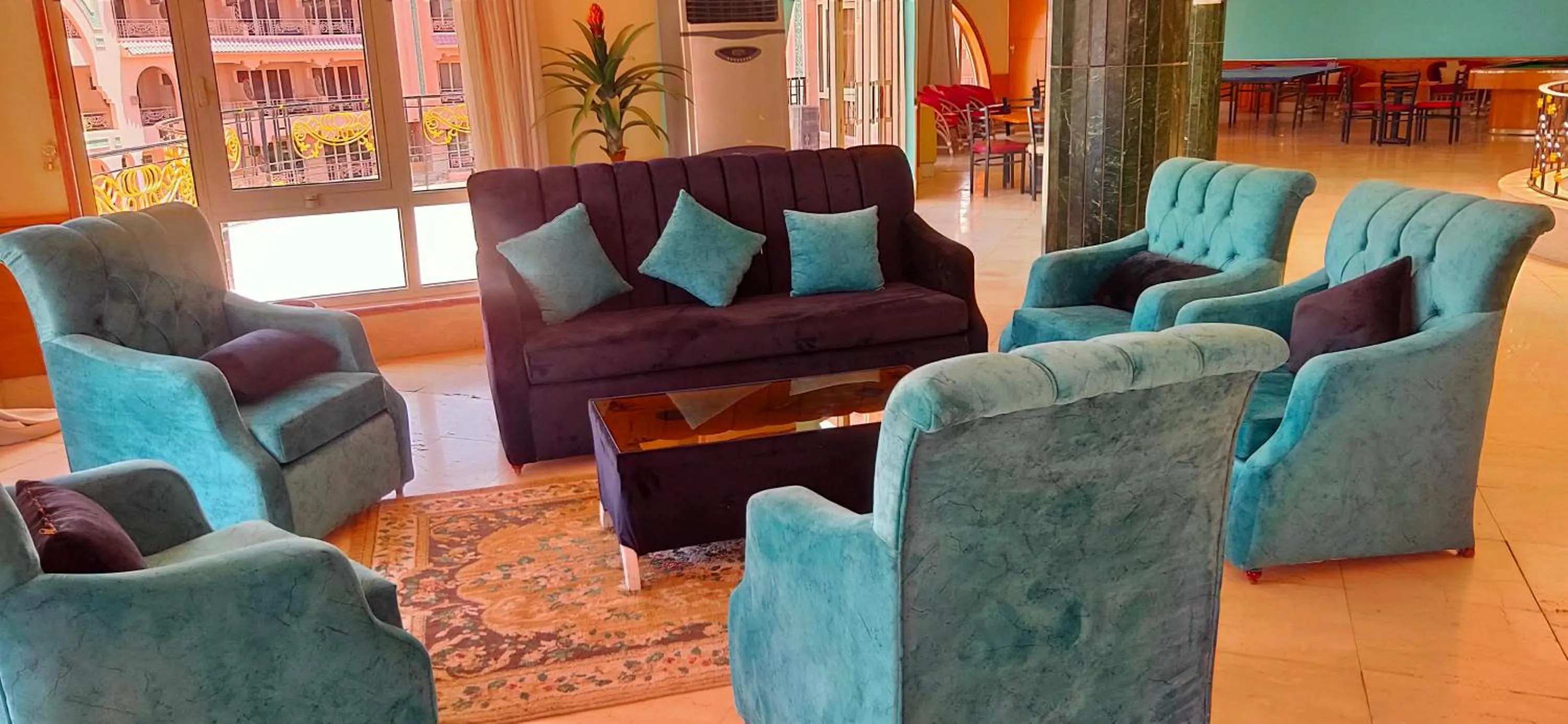 Seating area in Fayoum Hotel