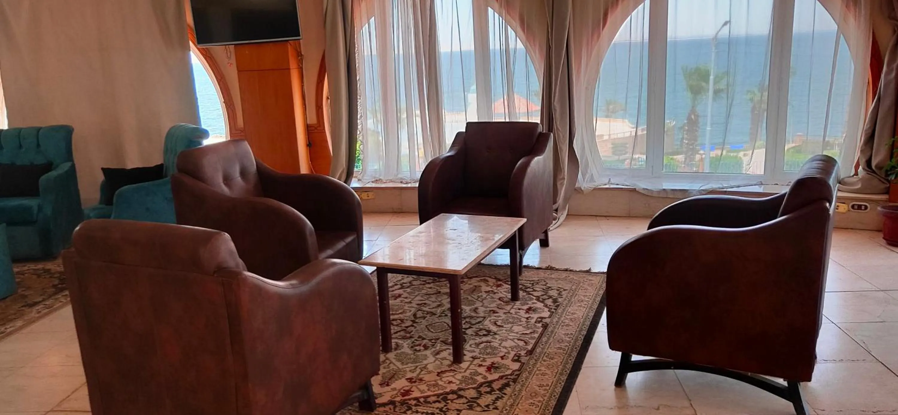 Seating area in Fayoum Hotel