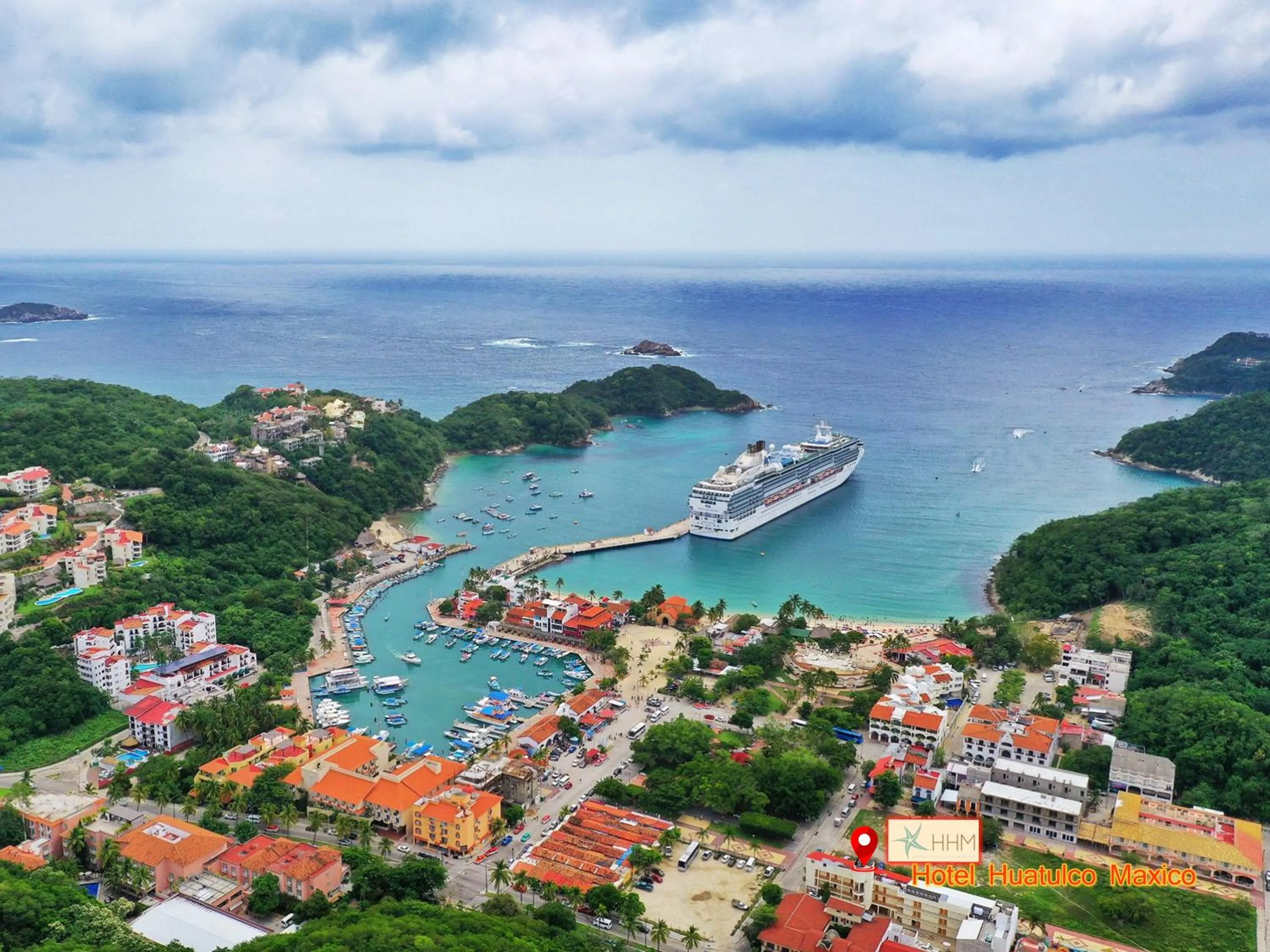 Bird's eye view in Hotel Huatulco Máxico