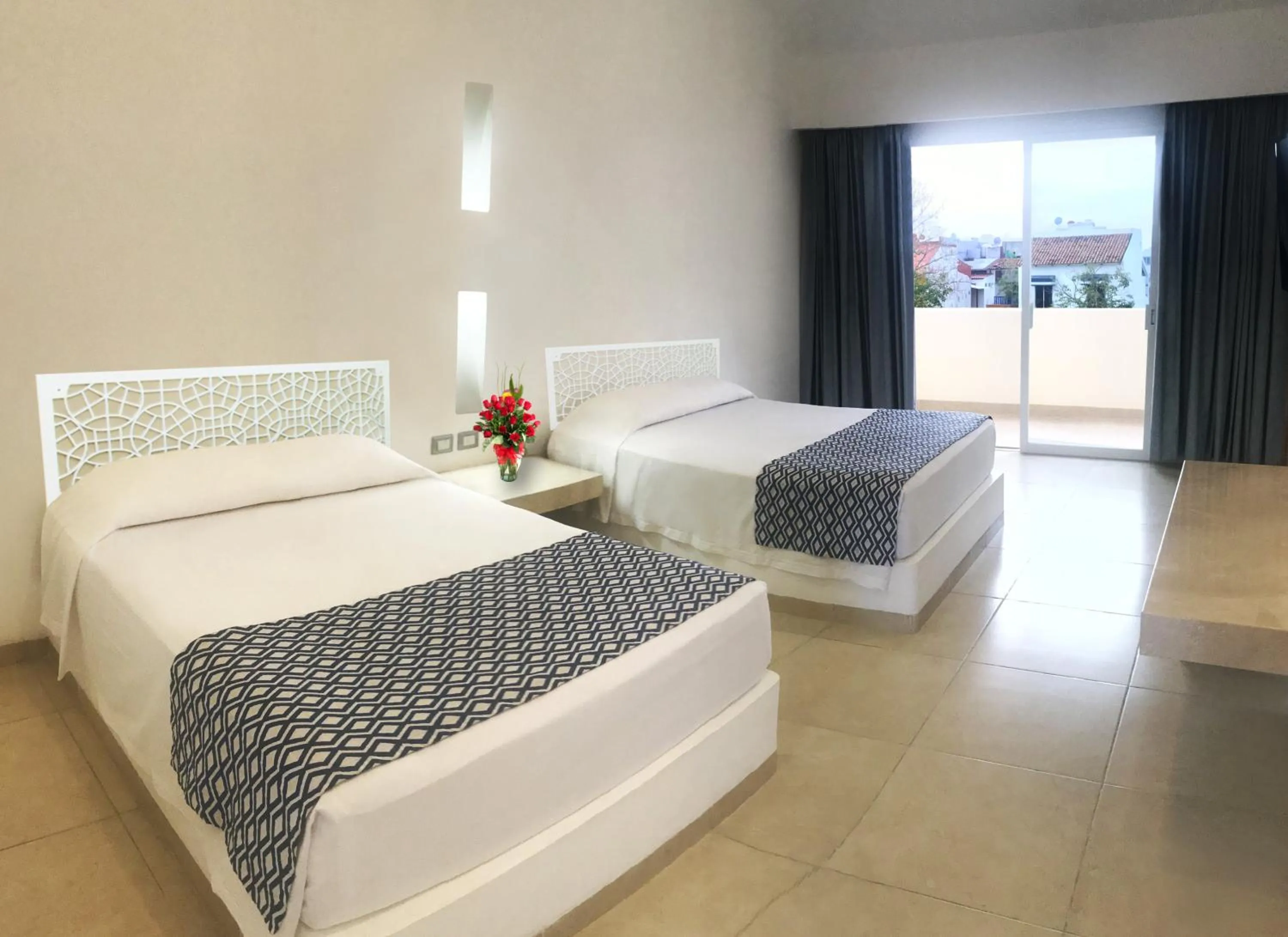 Bed in Hotel Huatulco Máxico