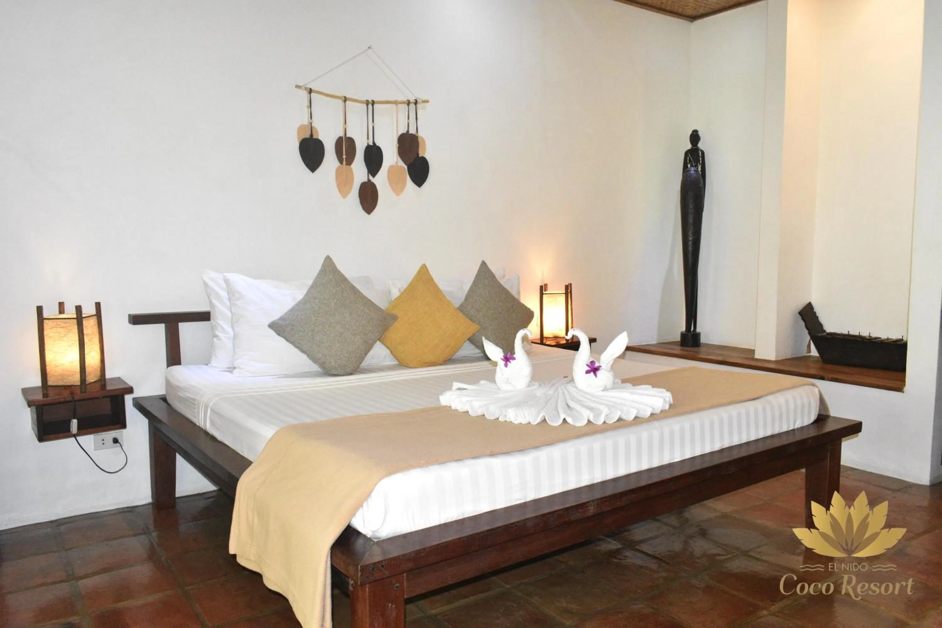 Bed in El Nido Coco Resort