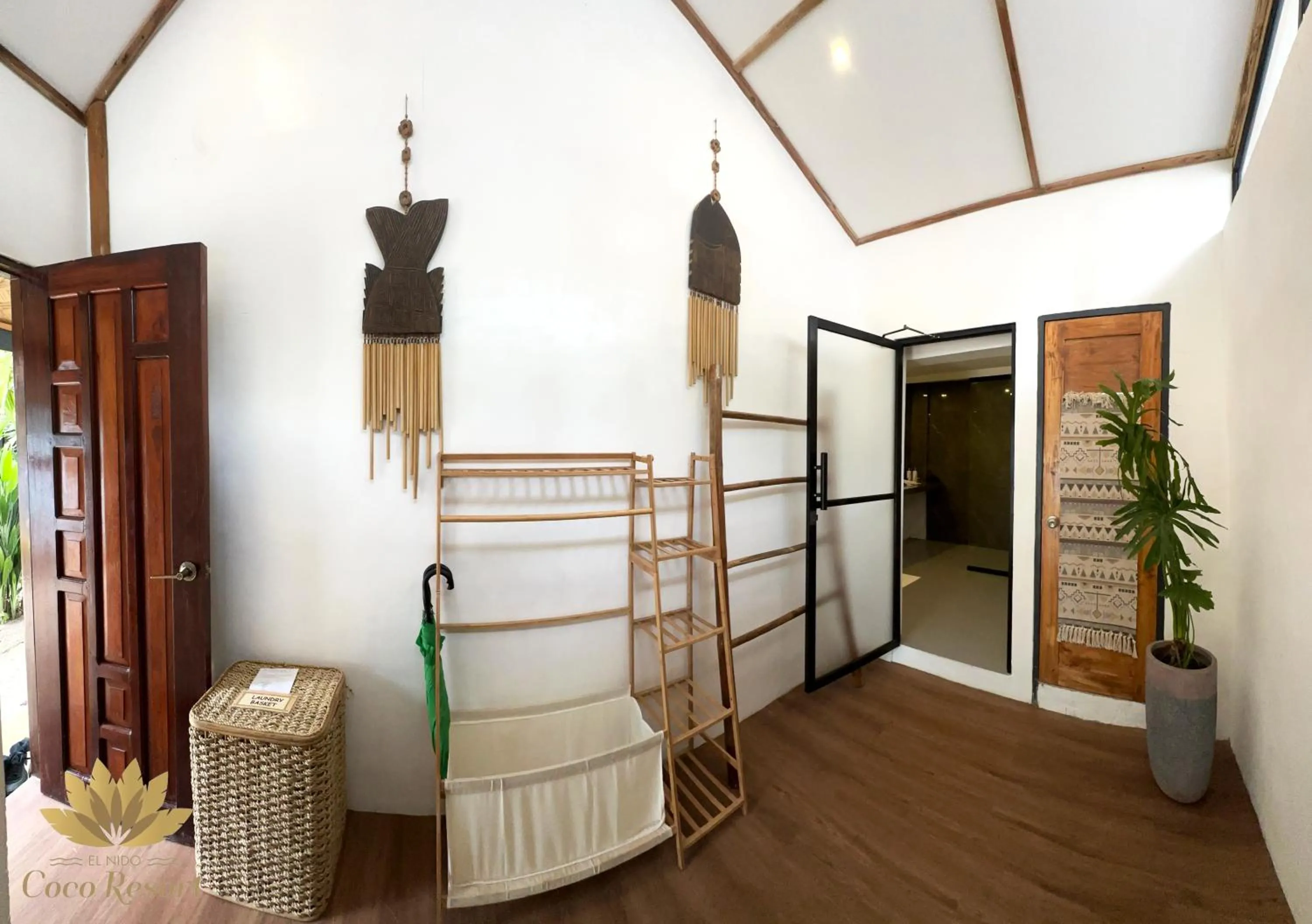 View (from property/room), Bed in El Nido Coco Resort