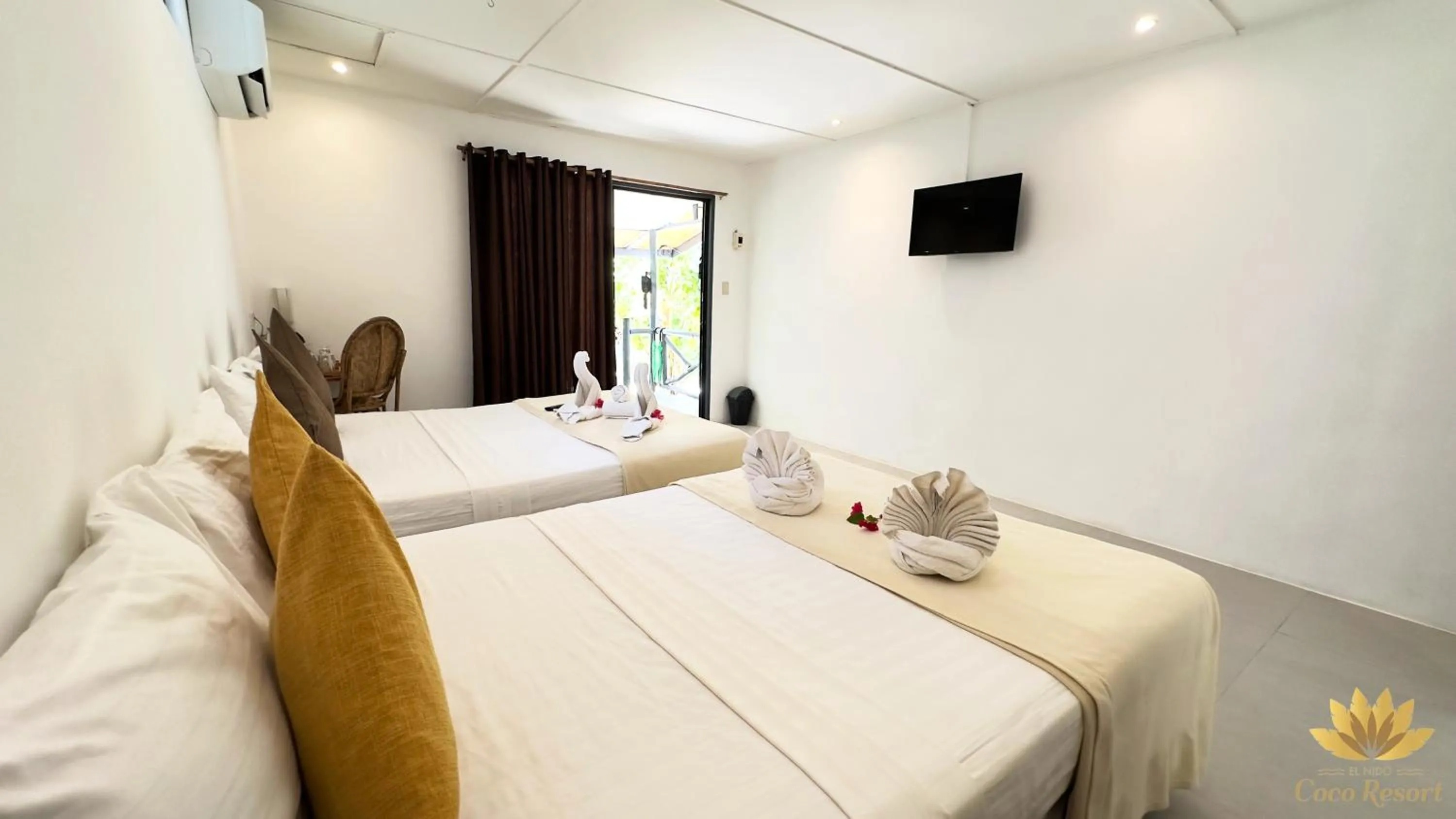 Bed in El Nido Coco Resort