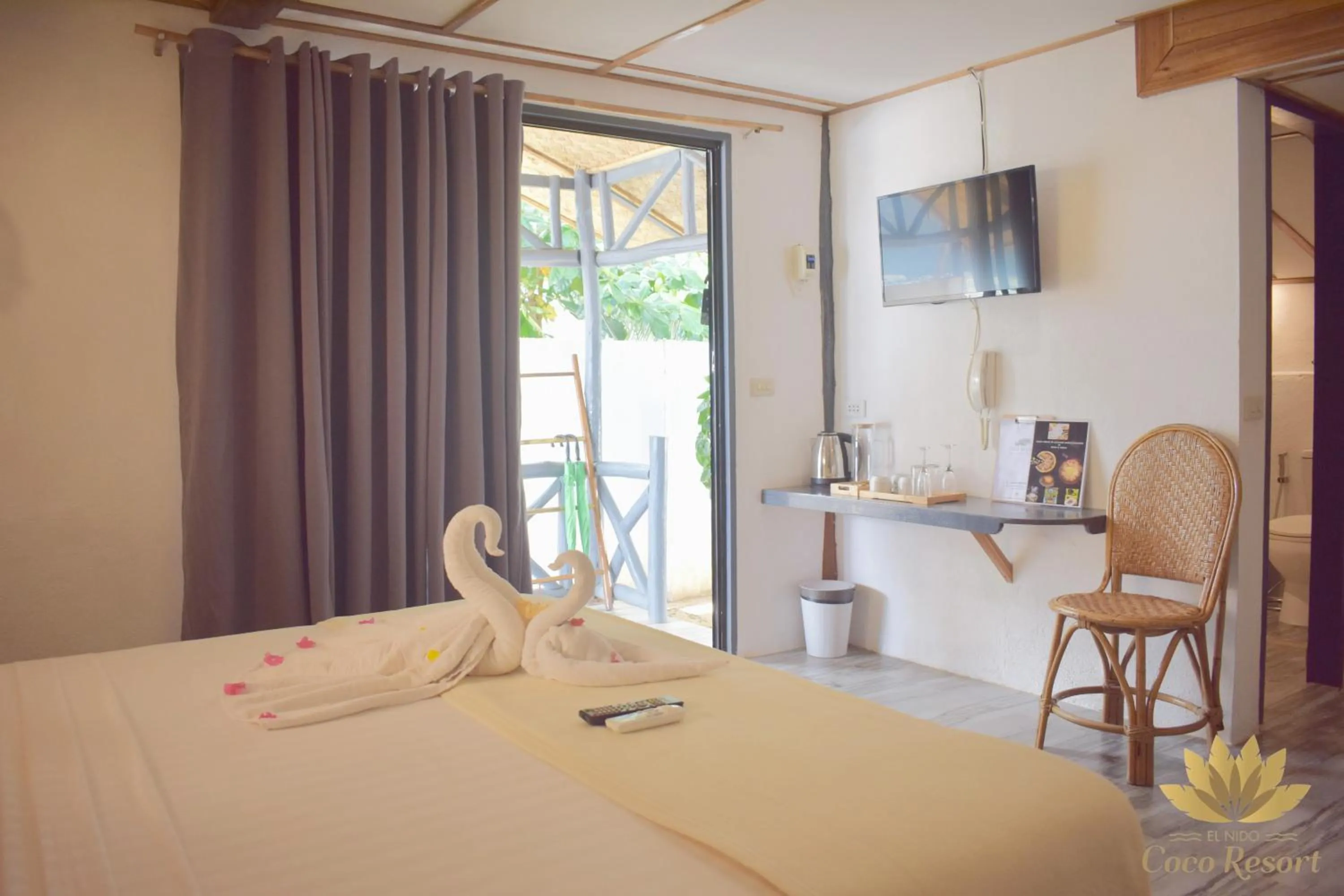 Bed in El Nido Coco Resort