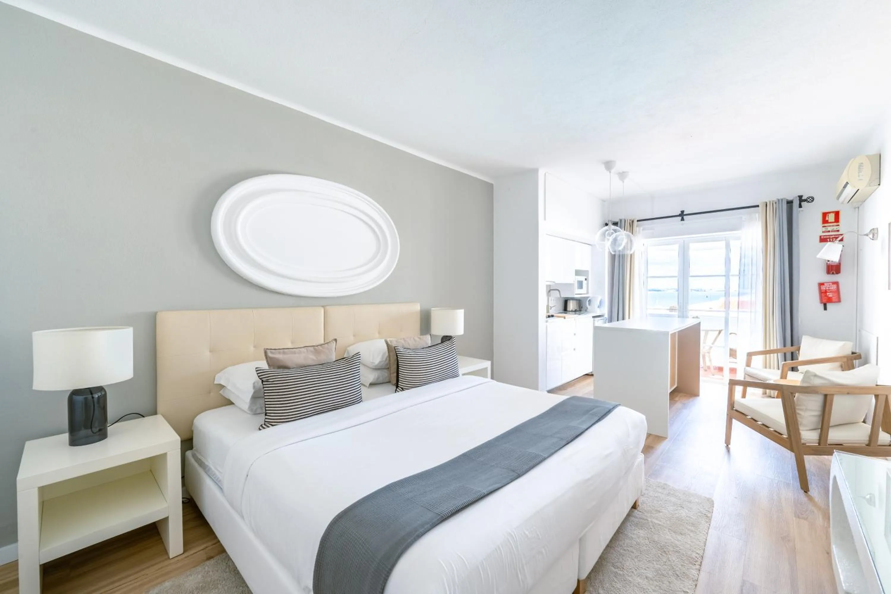 Bed in Baluarte da Vila Apartments