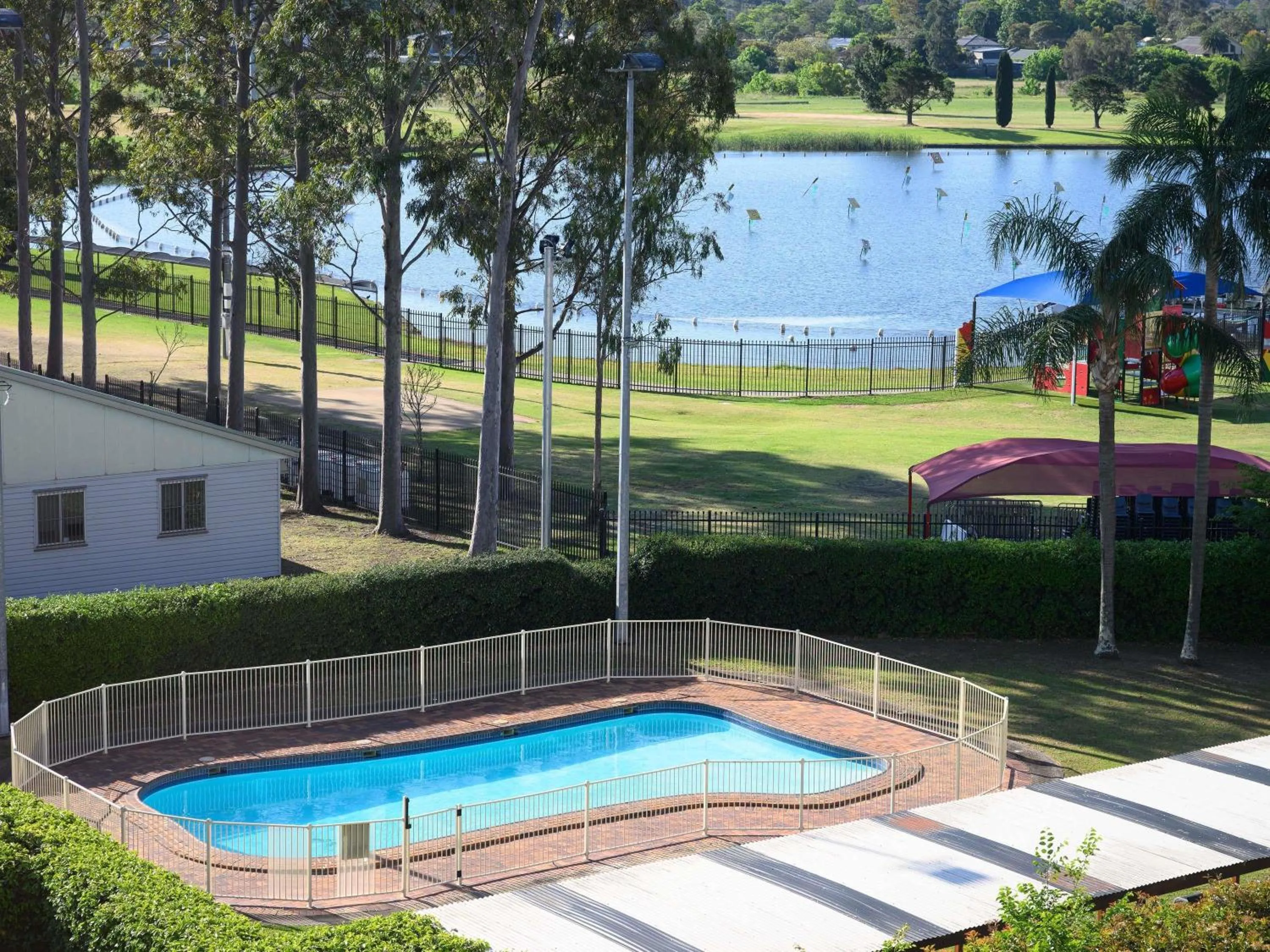 Pool view in Mercure Penrith