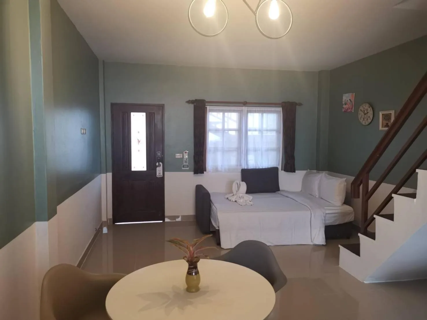 Living room, Bed in Namphung Phuket Boutique Resort