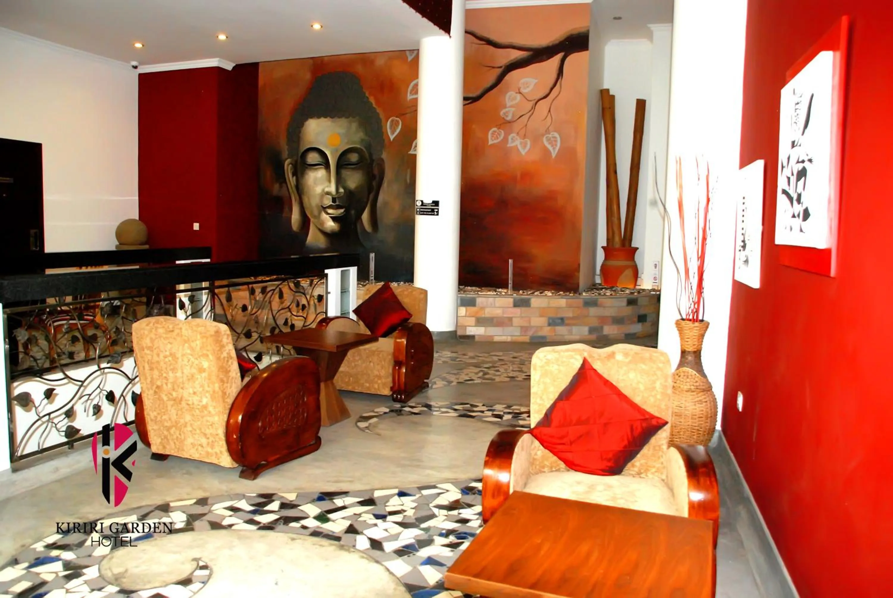 Seating area in Kiriri Garden Hotel