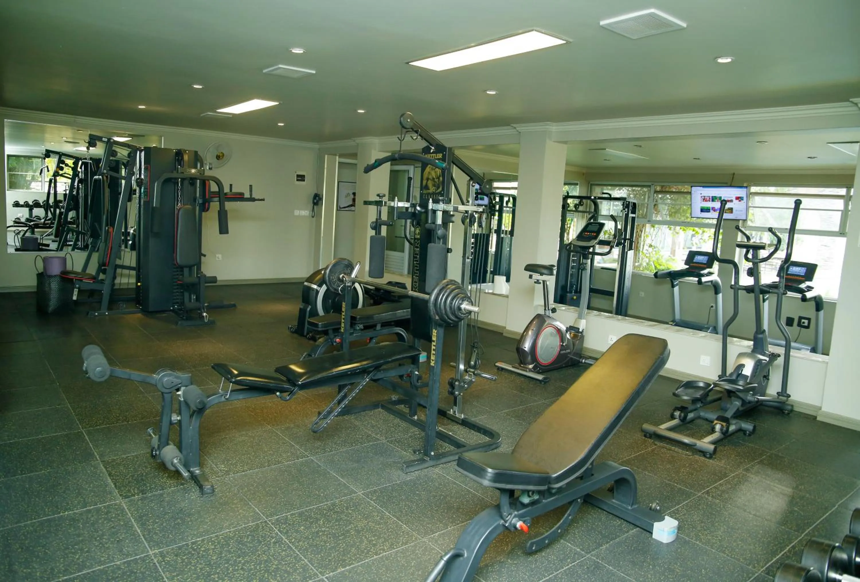 Fitness centre/facilities in Kiriri Garden Hotel