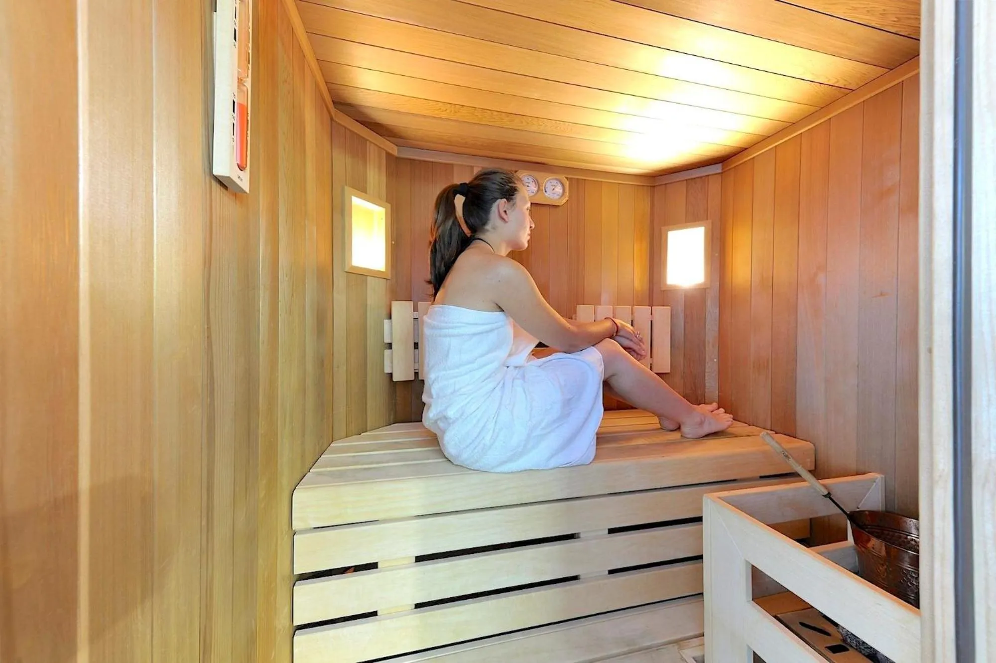 Sauna in DV Chalet Boutique Hotel & Spa