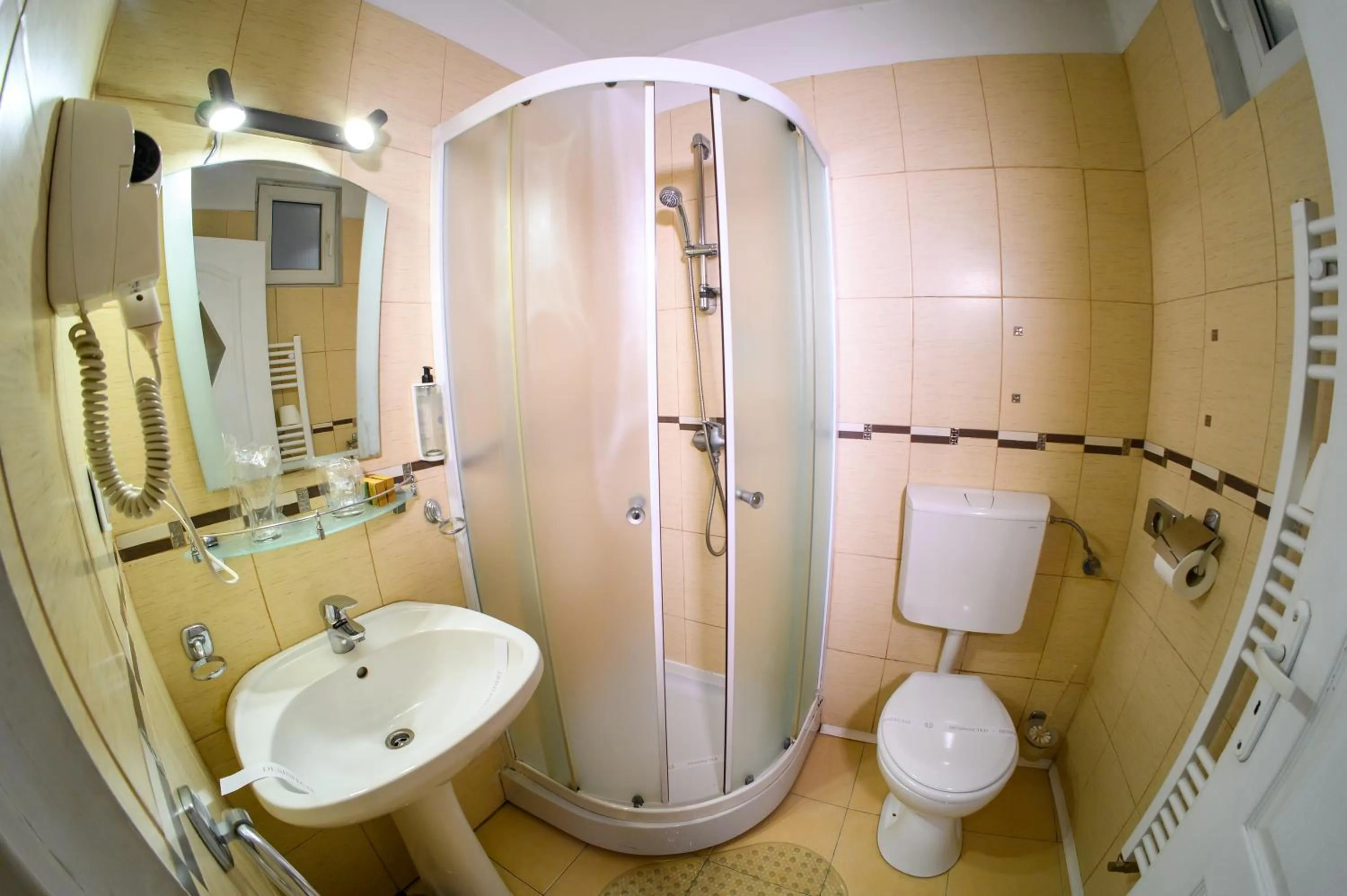 Shower in Hotel Transilvania