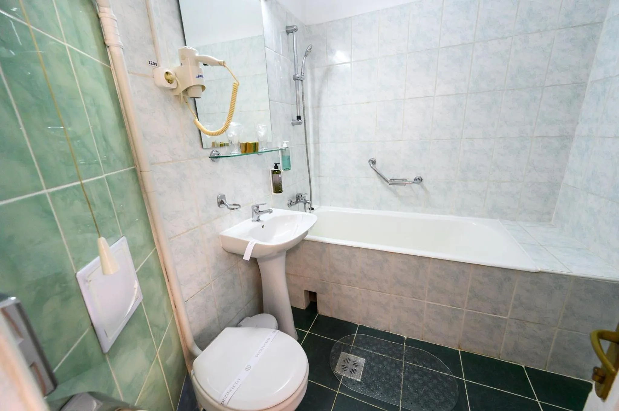 Shower in Hotel Transilvania