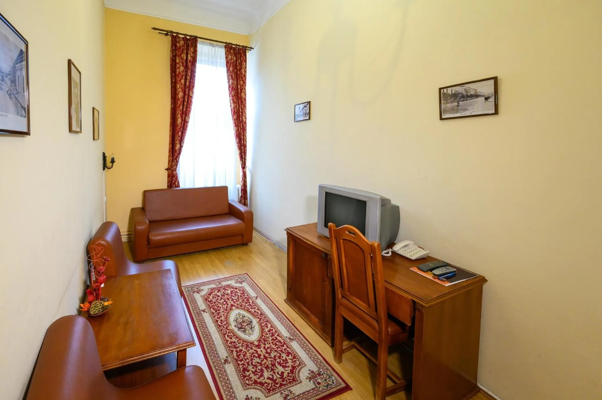 Communal lounge/ TV room in Hotel Transilvania