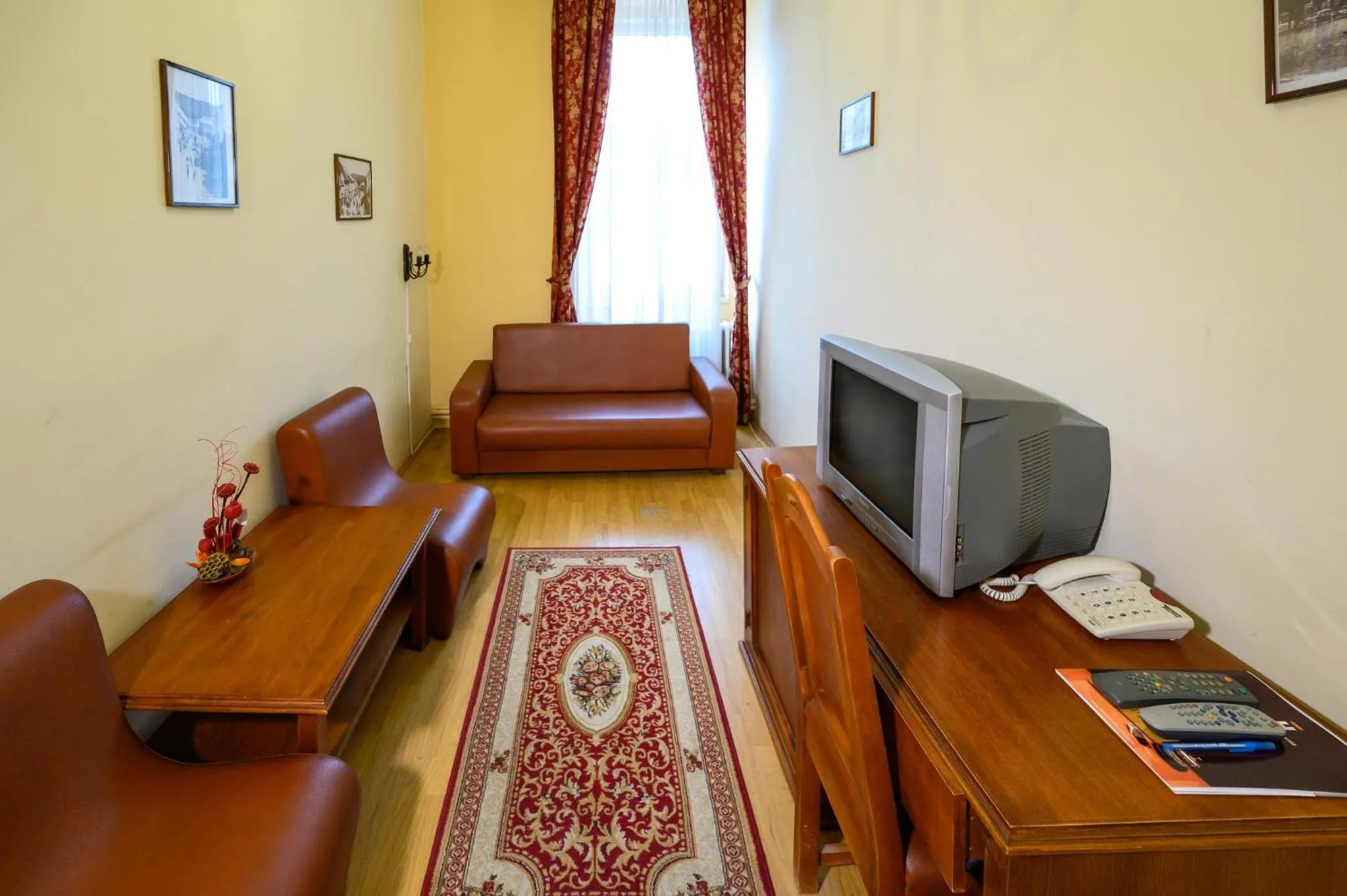 Communal lounge/ TV room in Hotel Transilvania