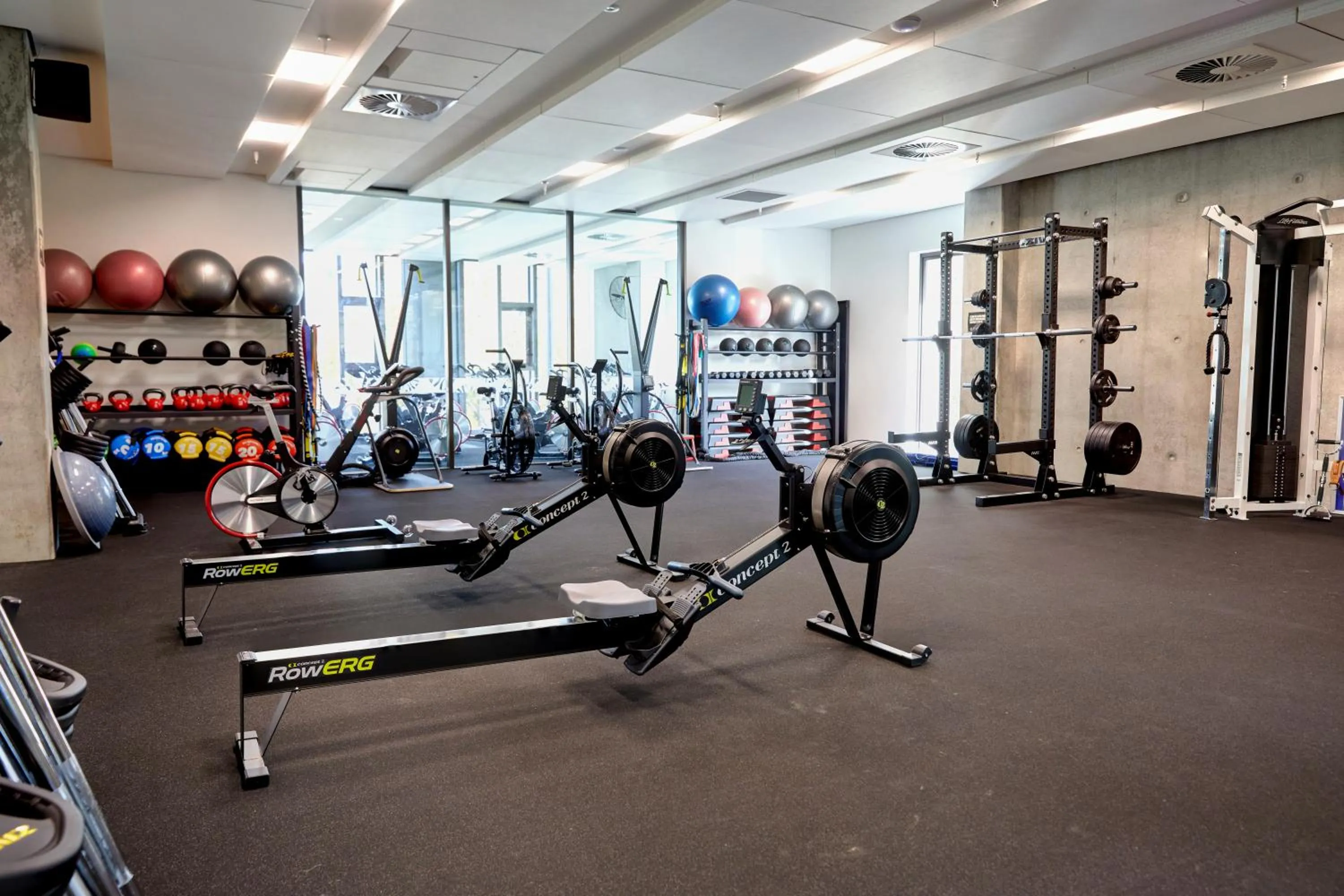 Fitness centre/facilities in Hotel Give