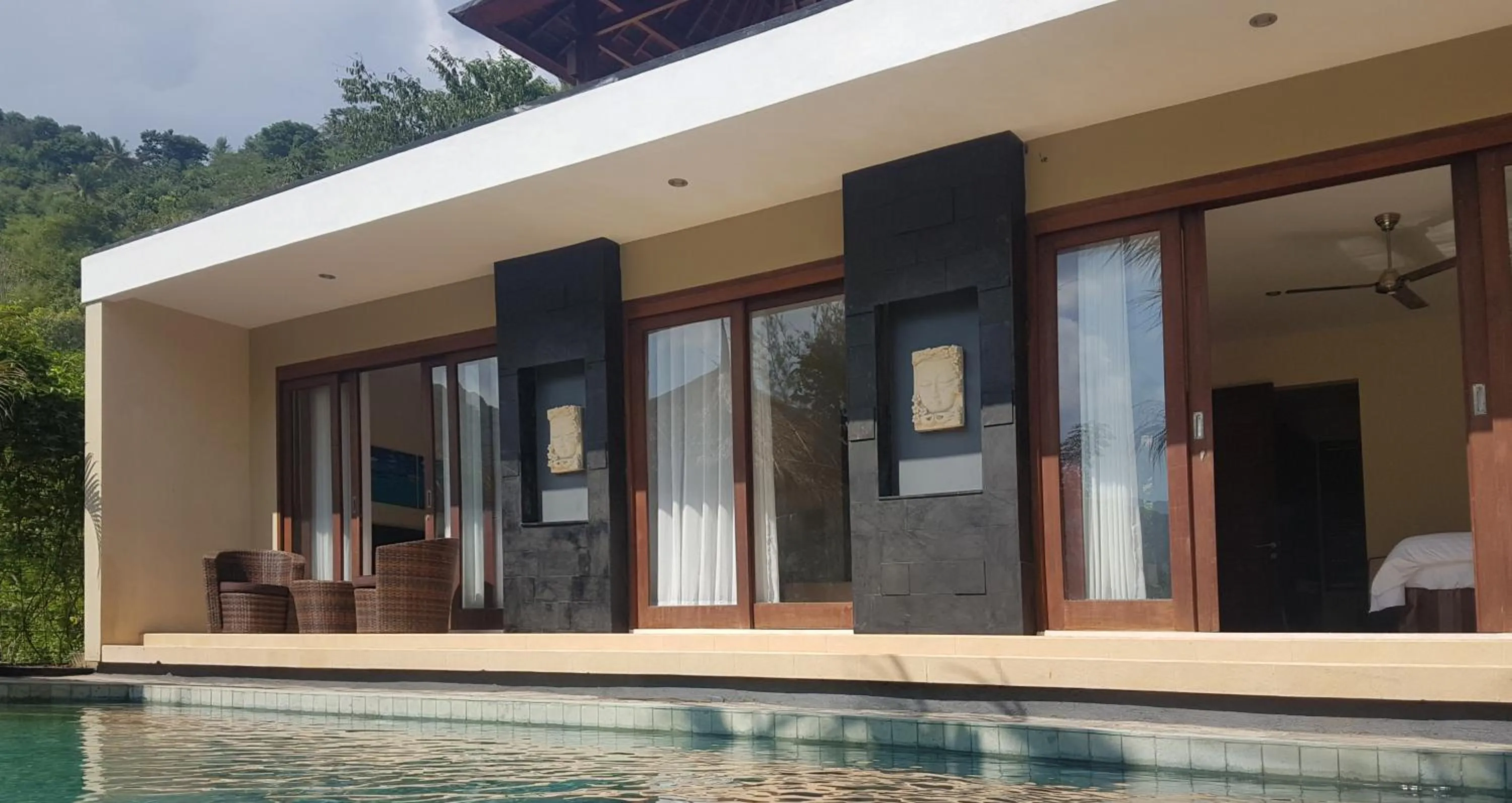 Pool view in Nipah Villas