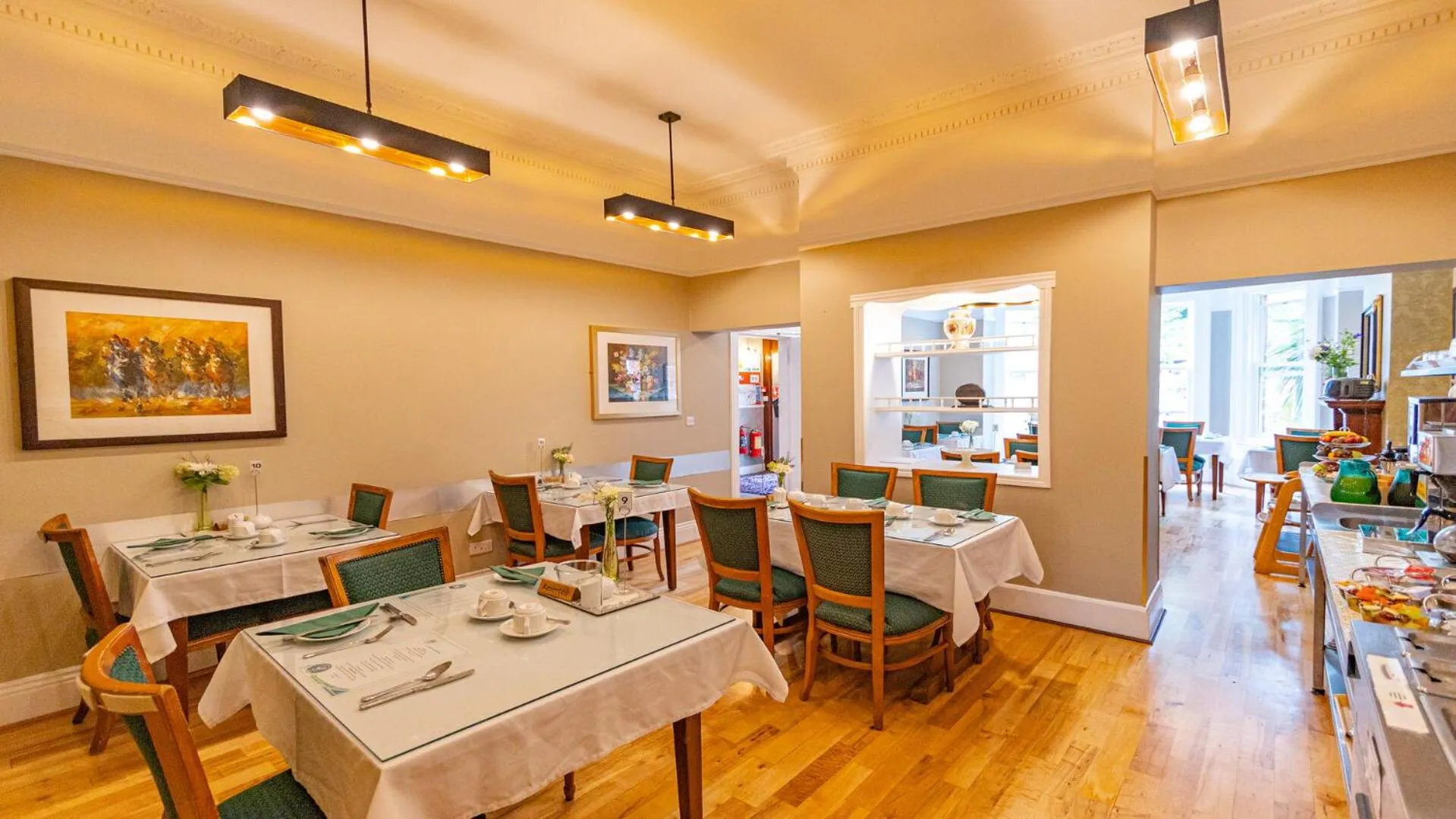 Dining area in Egans House