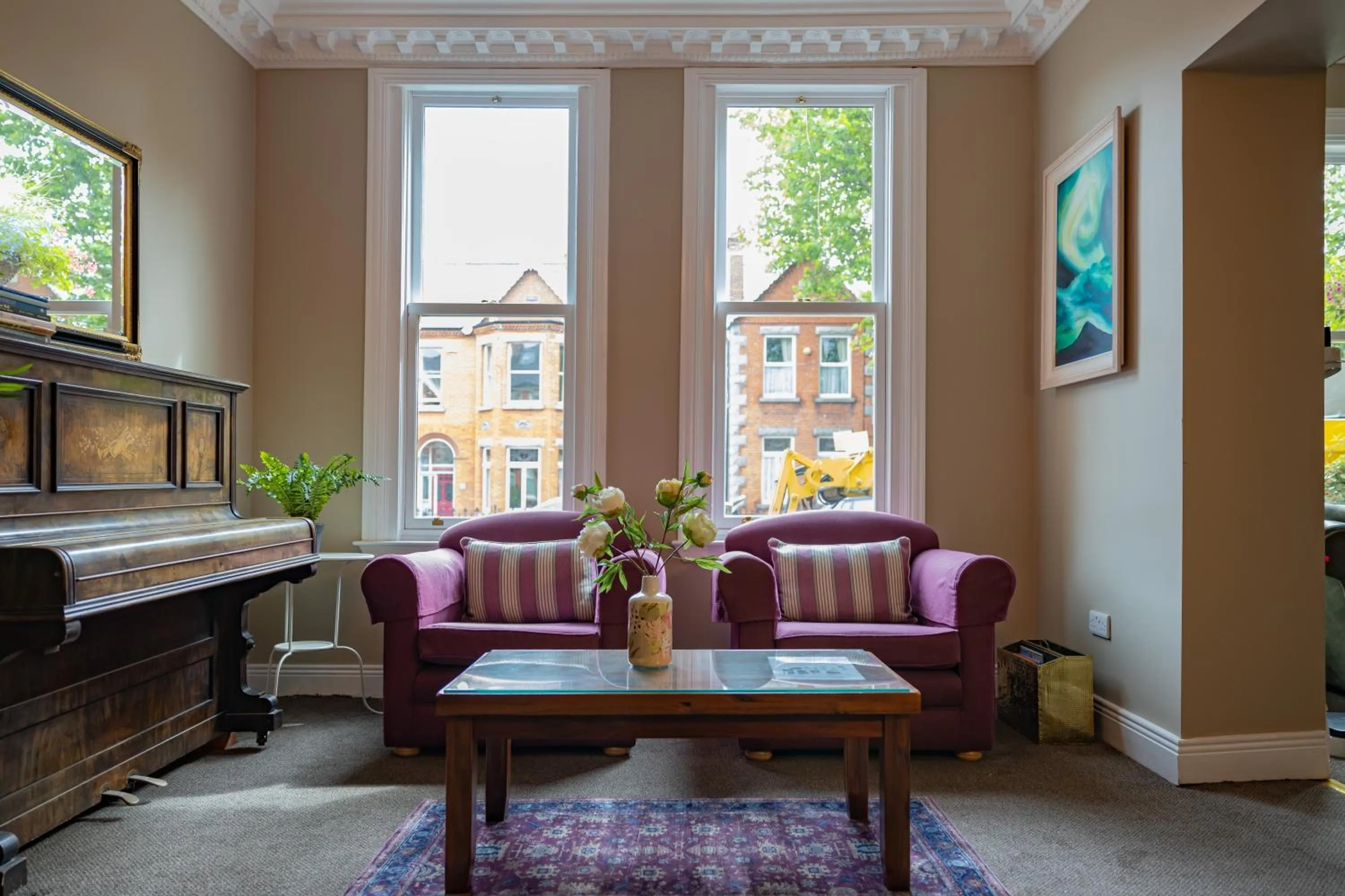 Living room in Egans House