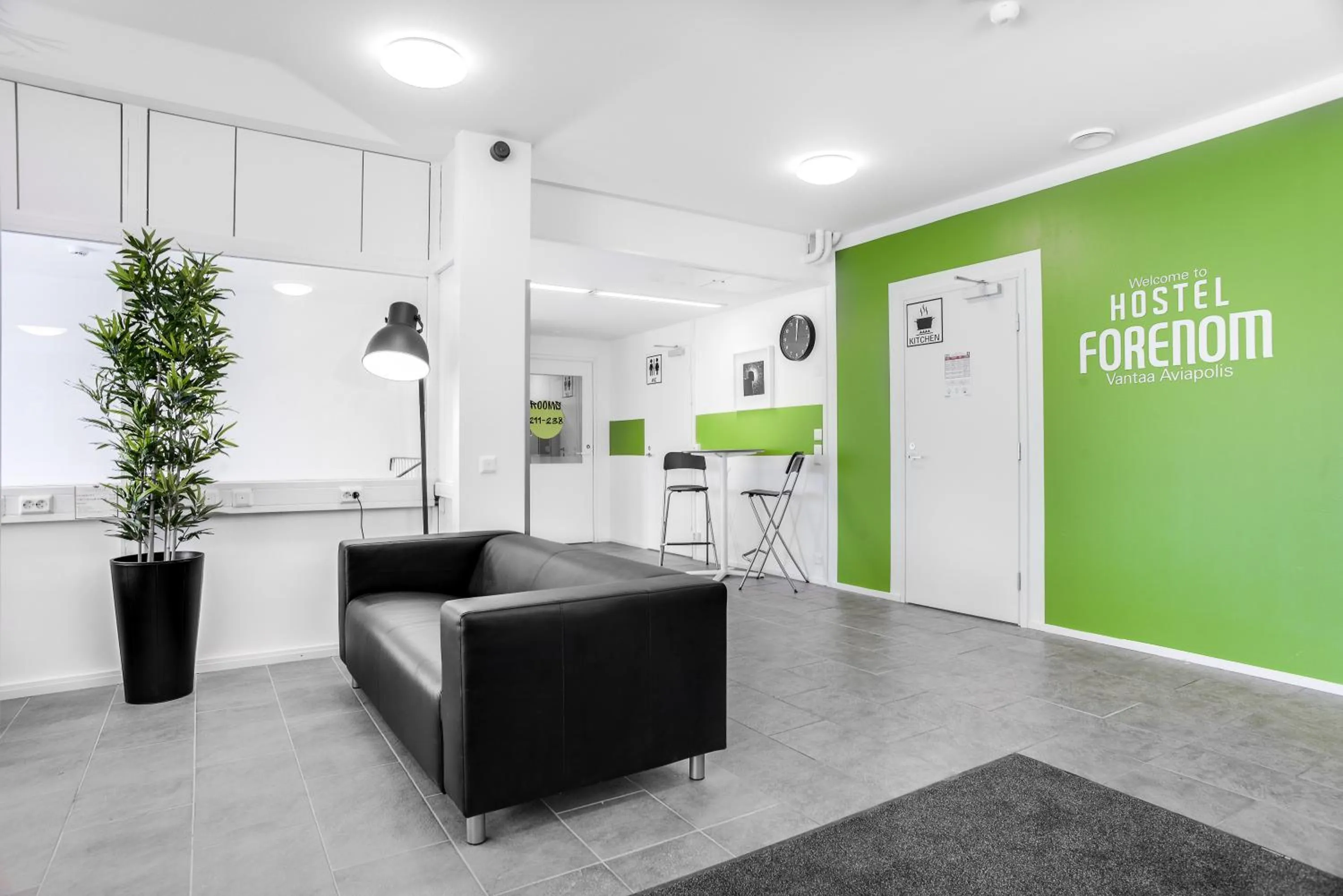 Lobby or reception in Forenom Hostel Vantaa Aviapolis