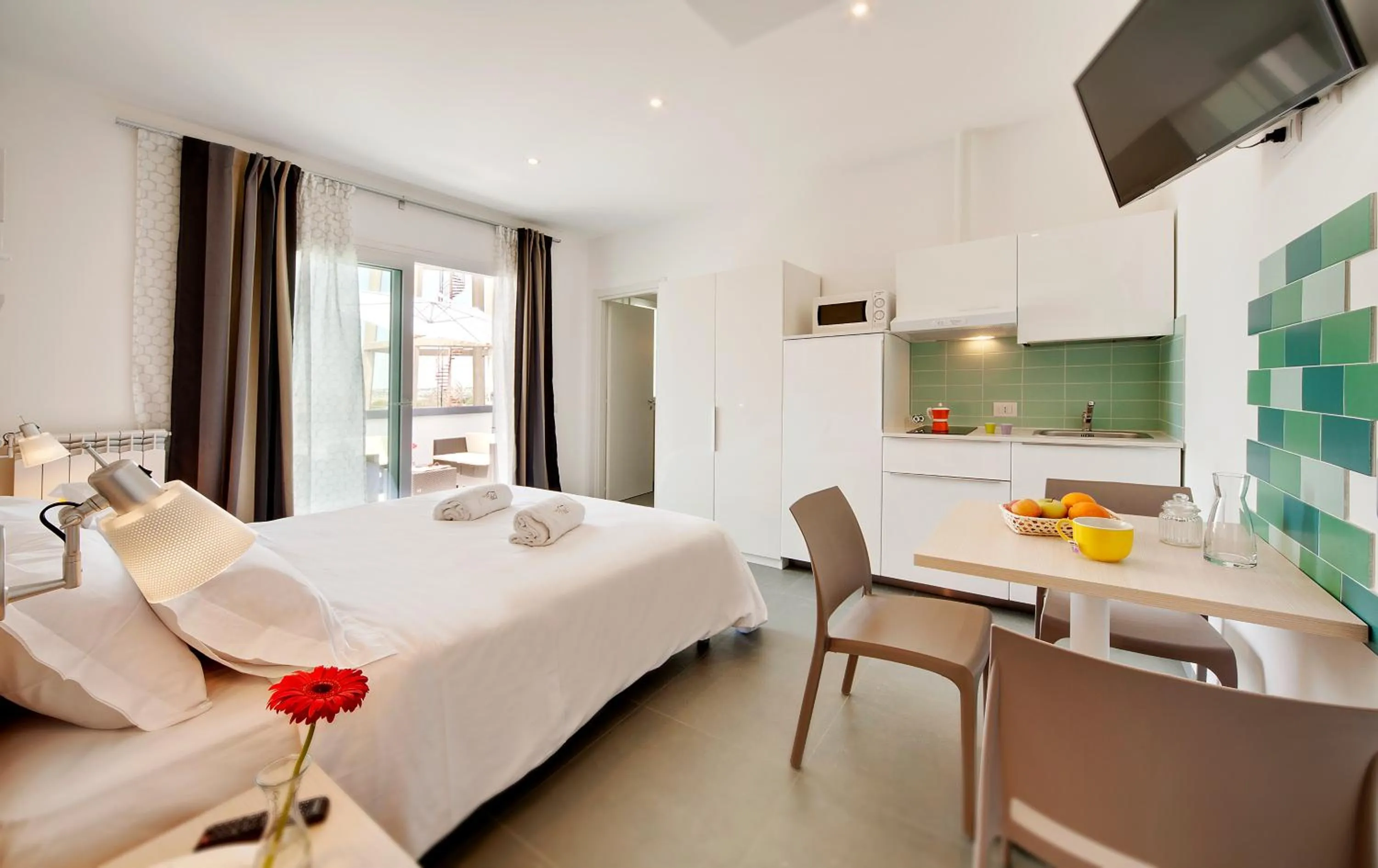 Photo of the whole room, Bed in Residence Dei Viali