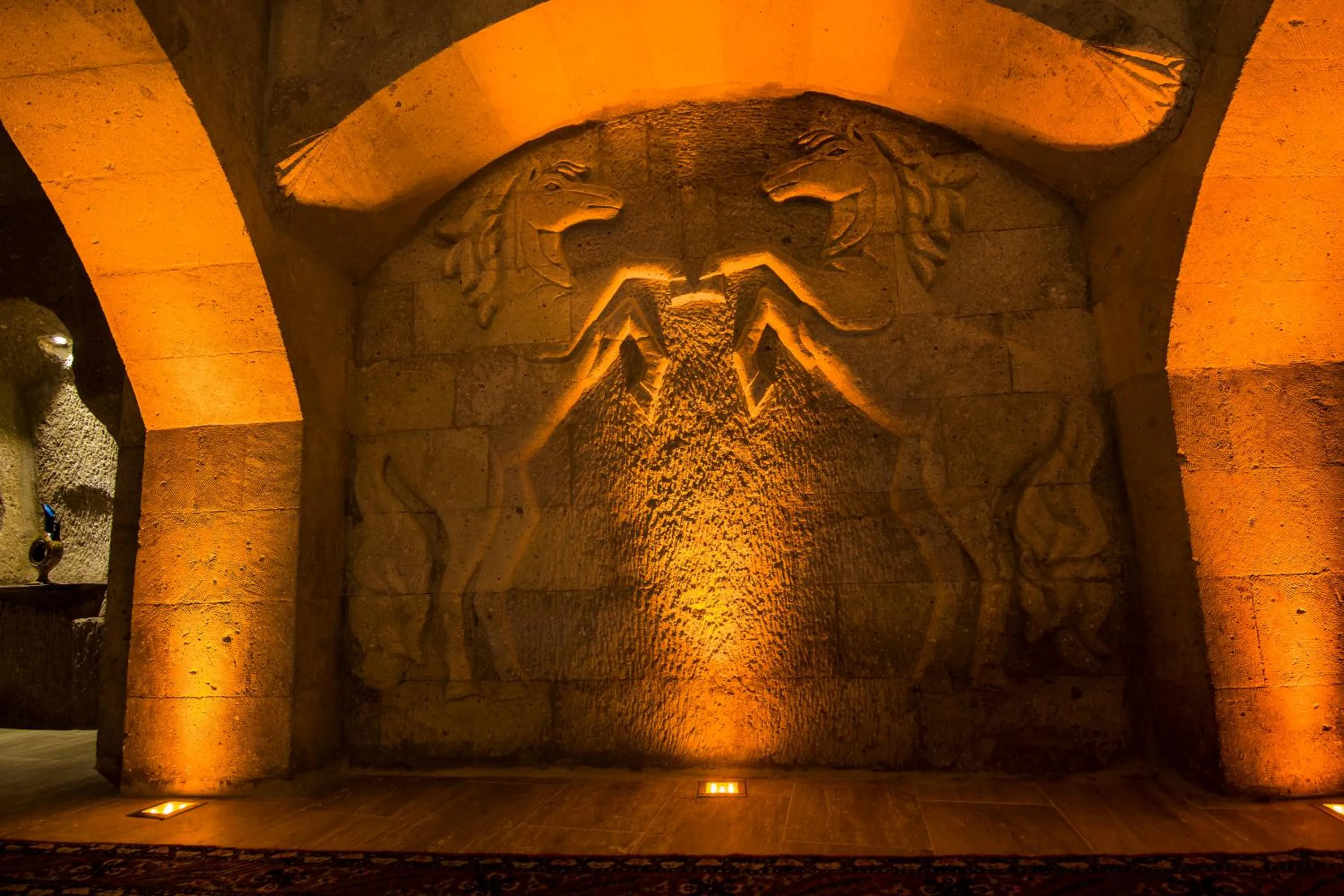 Decorative detail in Caldera Cave Hotel