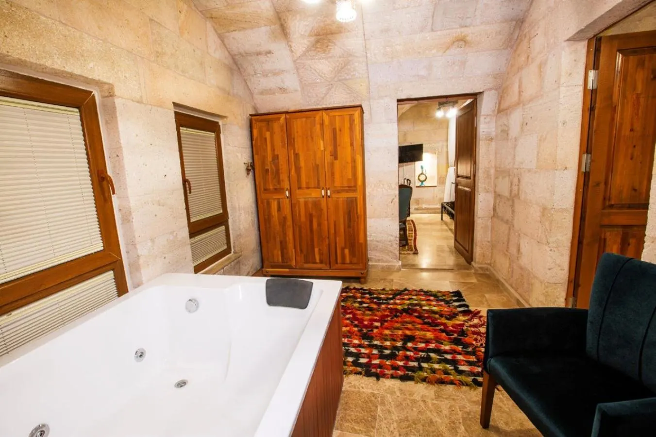 Hot Tub in Caldera Cave Hotel