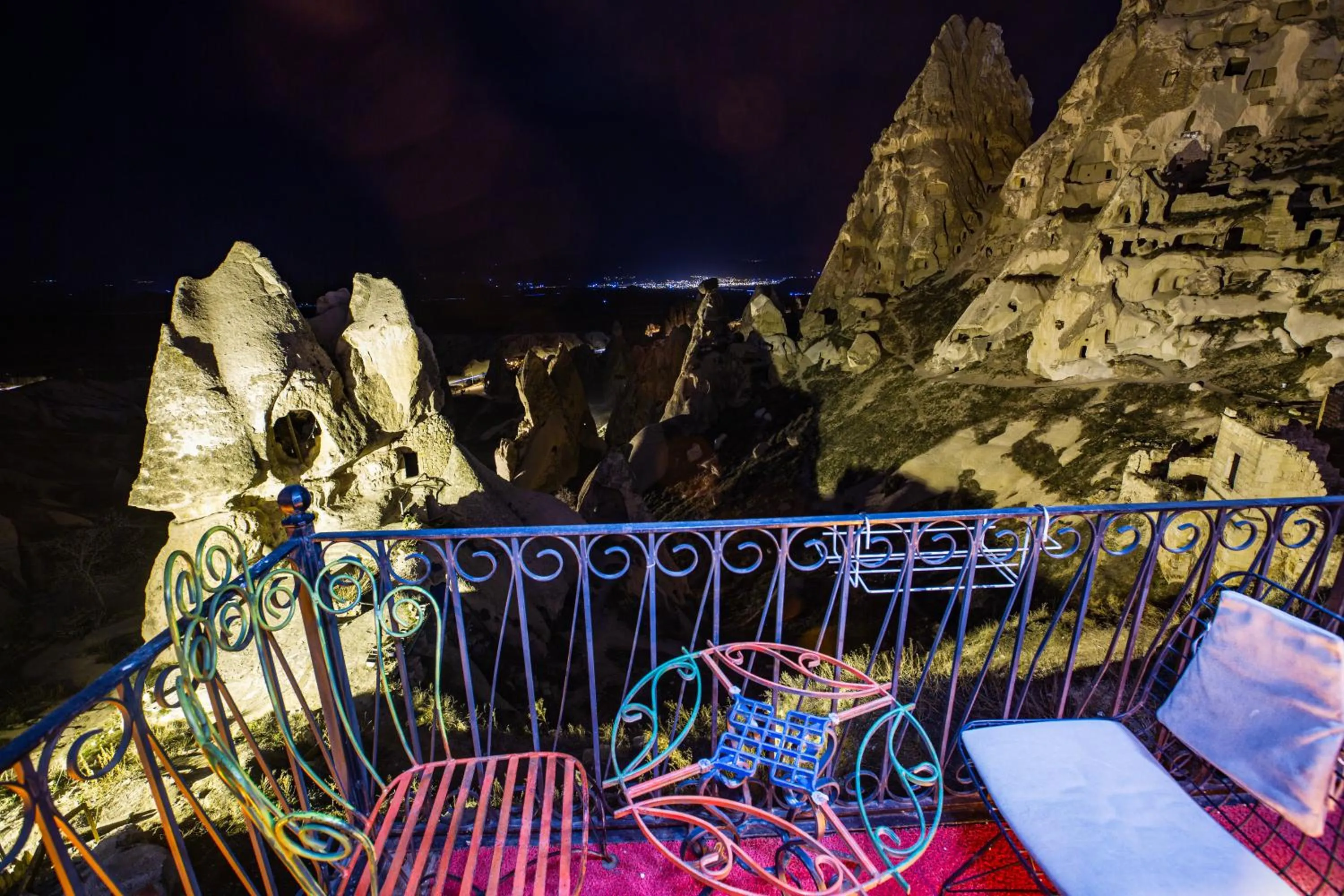 Night in Caldera Cave Hotel