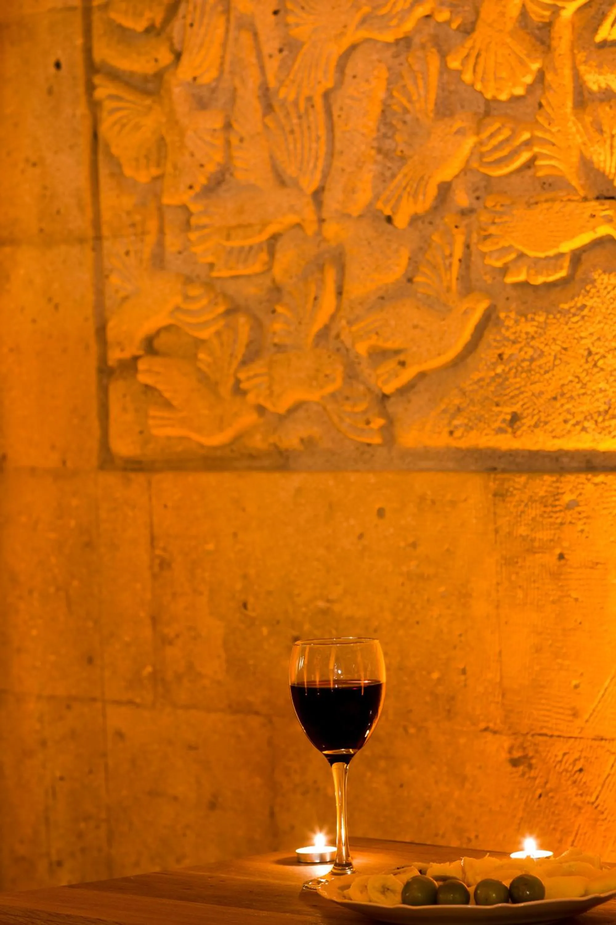Decorative detail in Caldera Cave Hotel