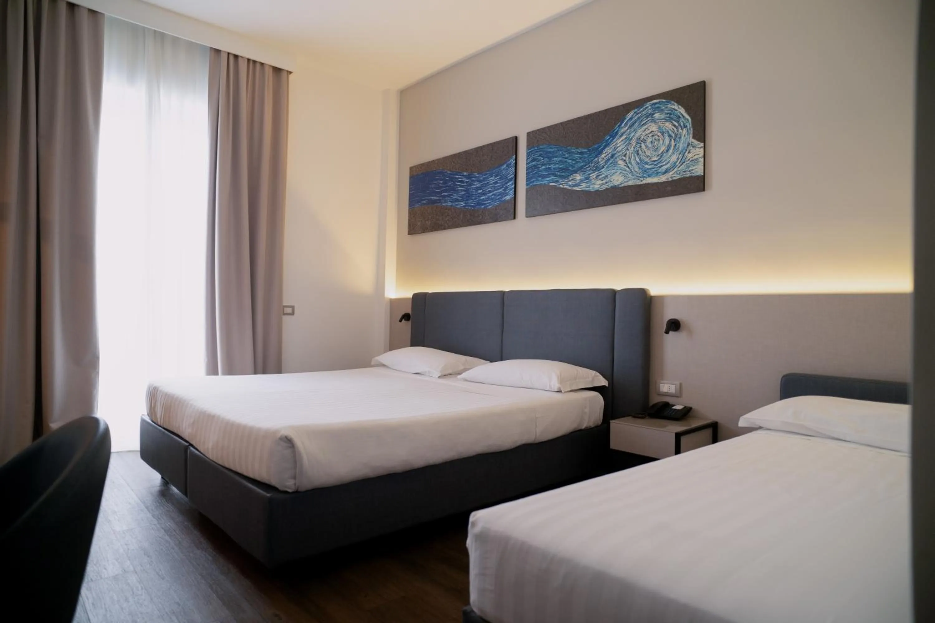 Bed in Sea Lion Hotel