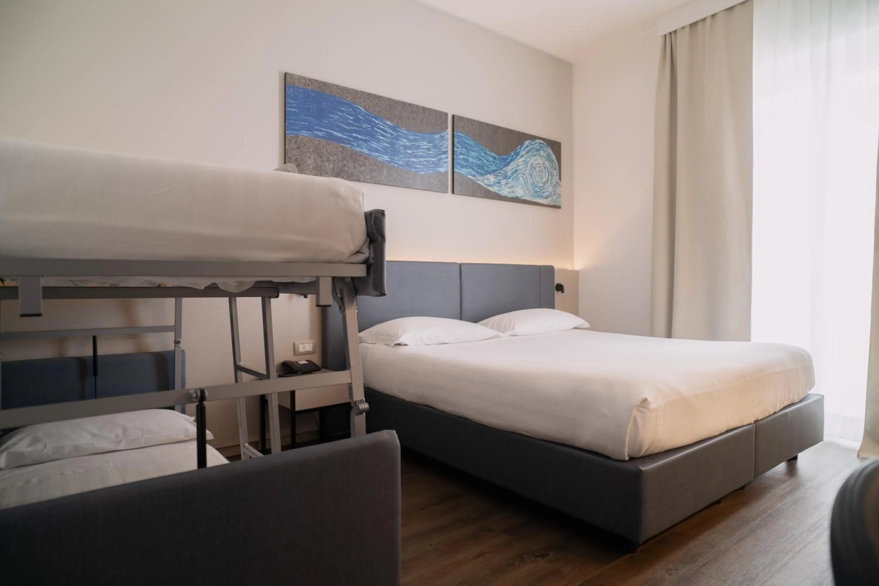 Bed in Sea Lion Hotel