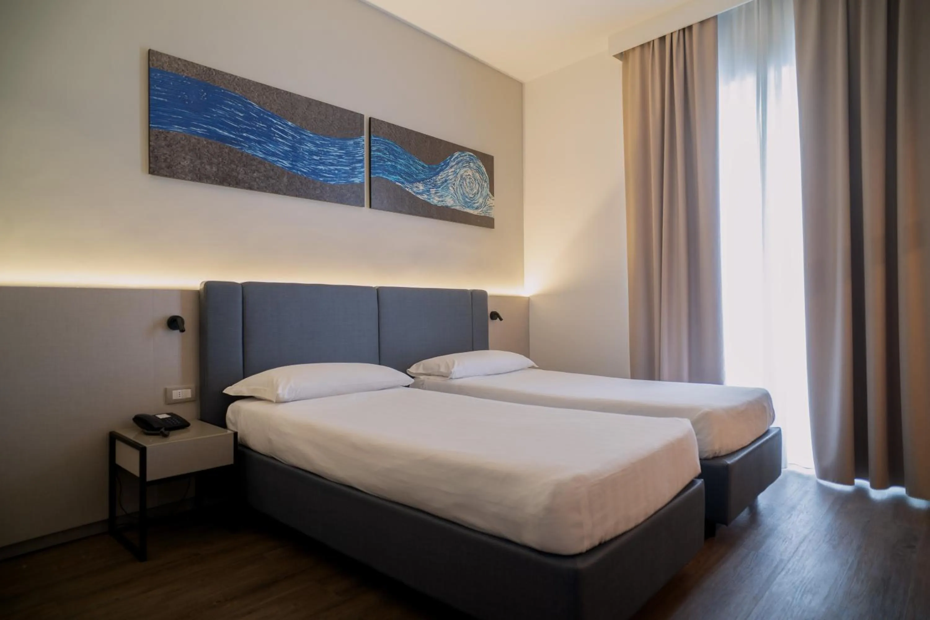 Bed in Sea Lion Hotel