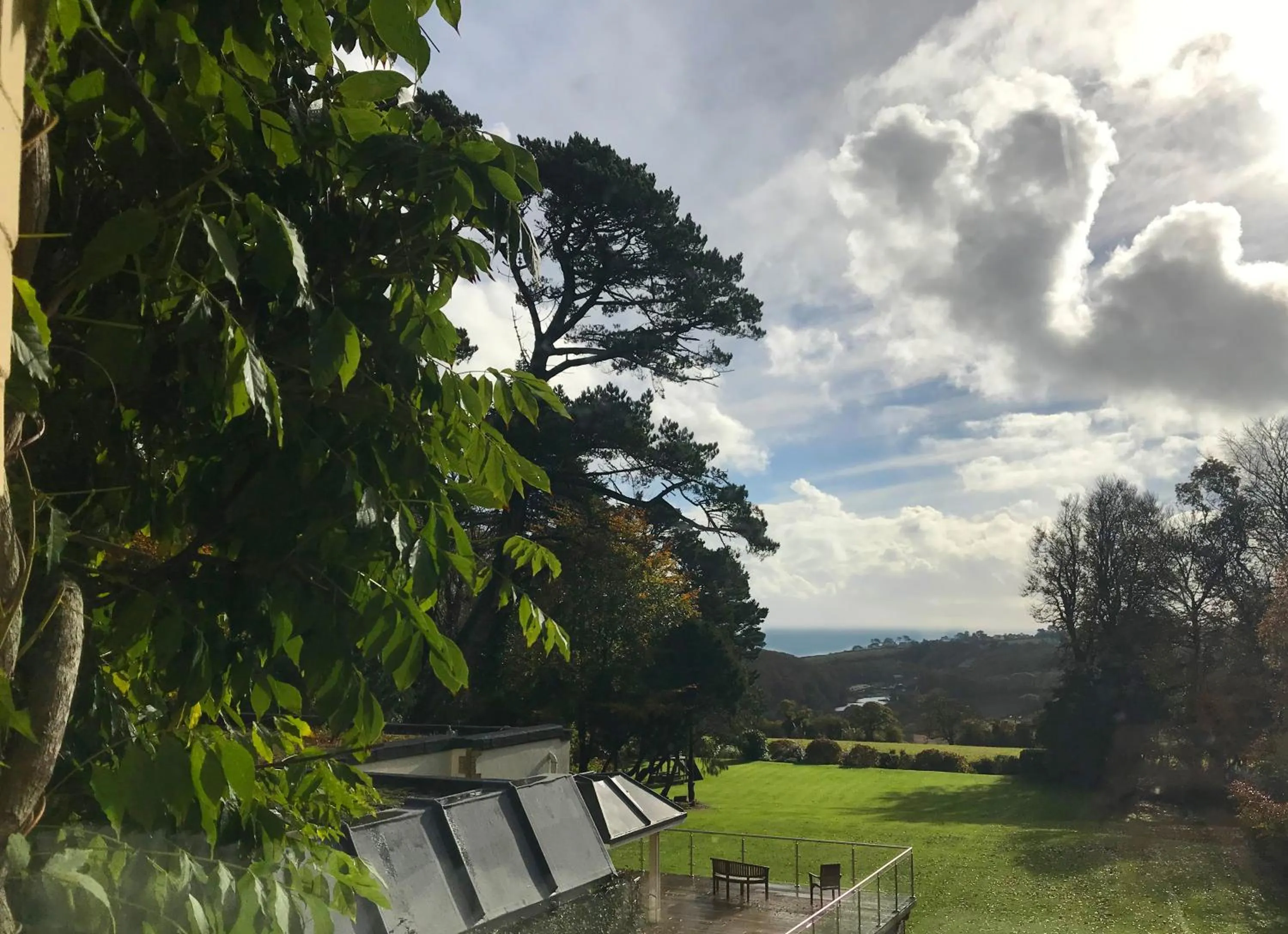 Garden view in Penmorvah Manor Hotel